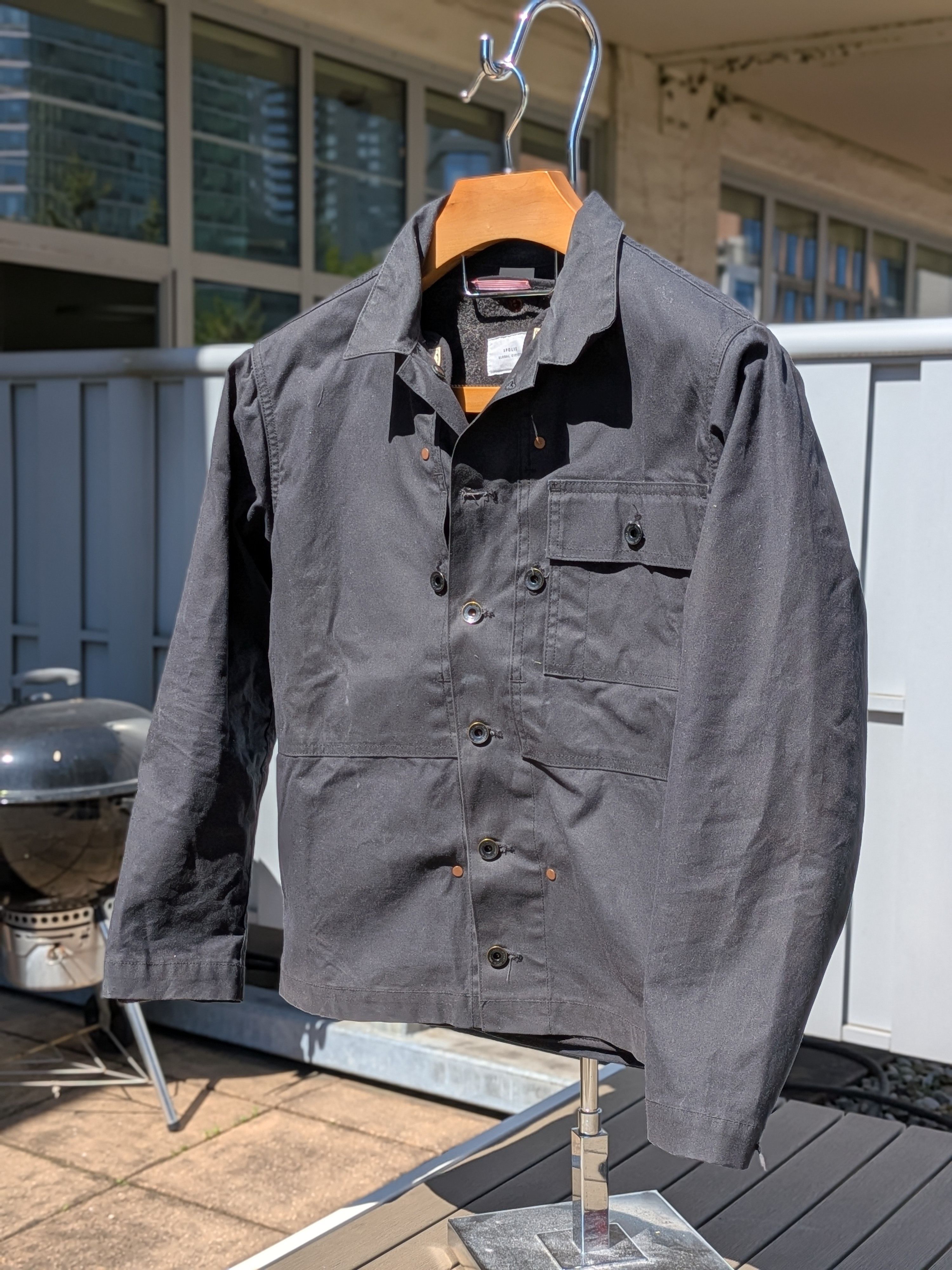 Apolis RARE- MADE IN USA - Waxed Cotton Wool USMC Jacket - Fits M Size US S / EU 44-46 / 1 - 7 Thumbnail