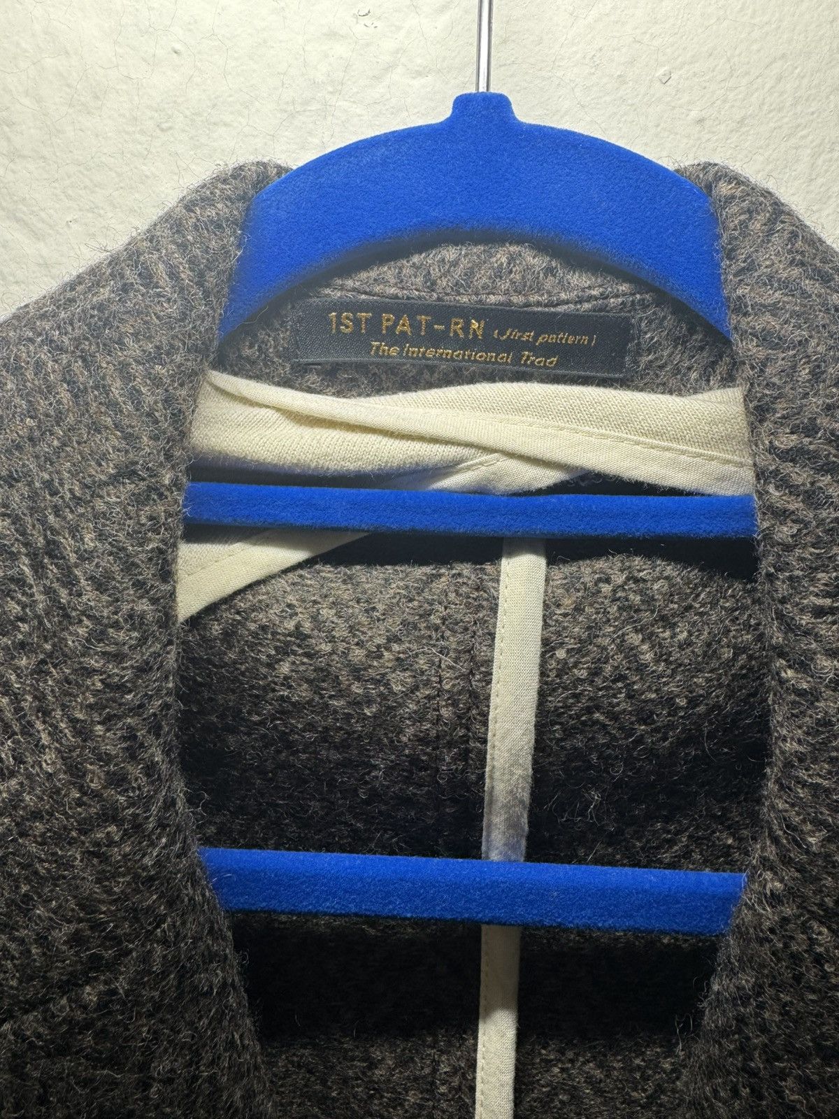 1ST PAT-RN EVANS "HERRINGBONE DI MAGLIA" PURE WOOL - XXL Size 44R - 2 Thumbnail