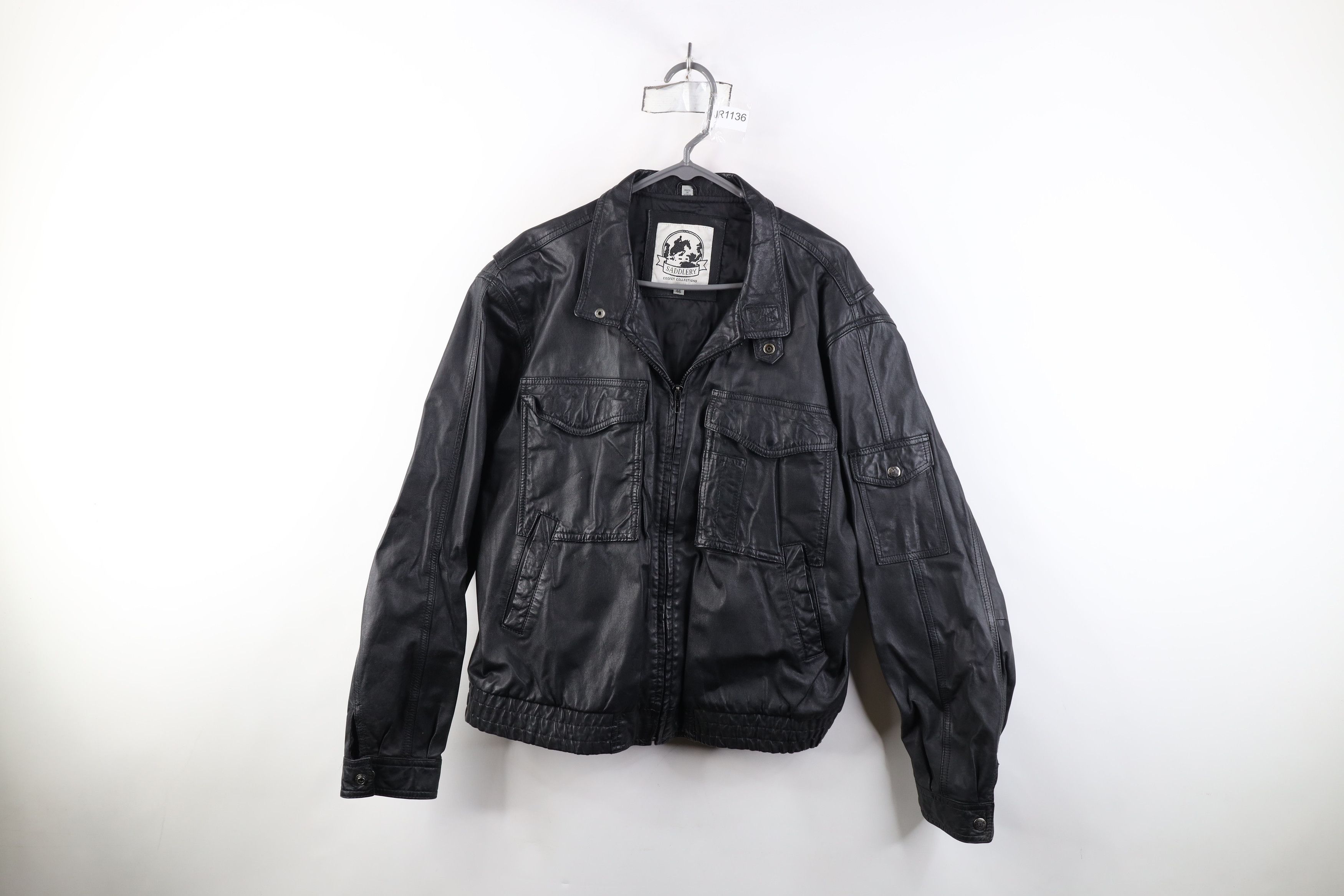 Vintage Vintage 90s Streetwear Full Zip Bomber Jacket Coat Black Size US XXL / EU 58 / 5 - 1 Thumbnail