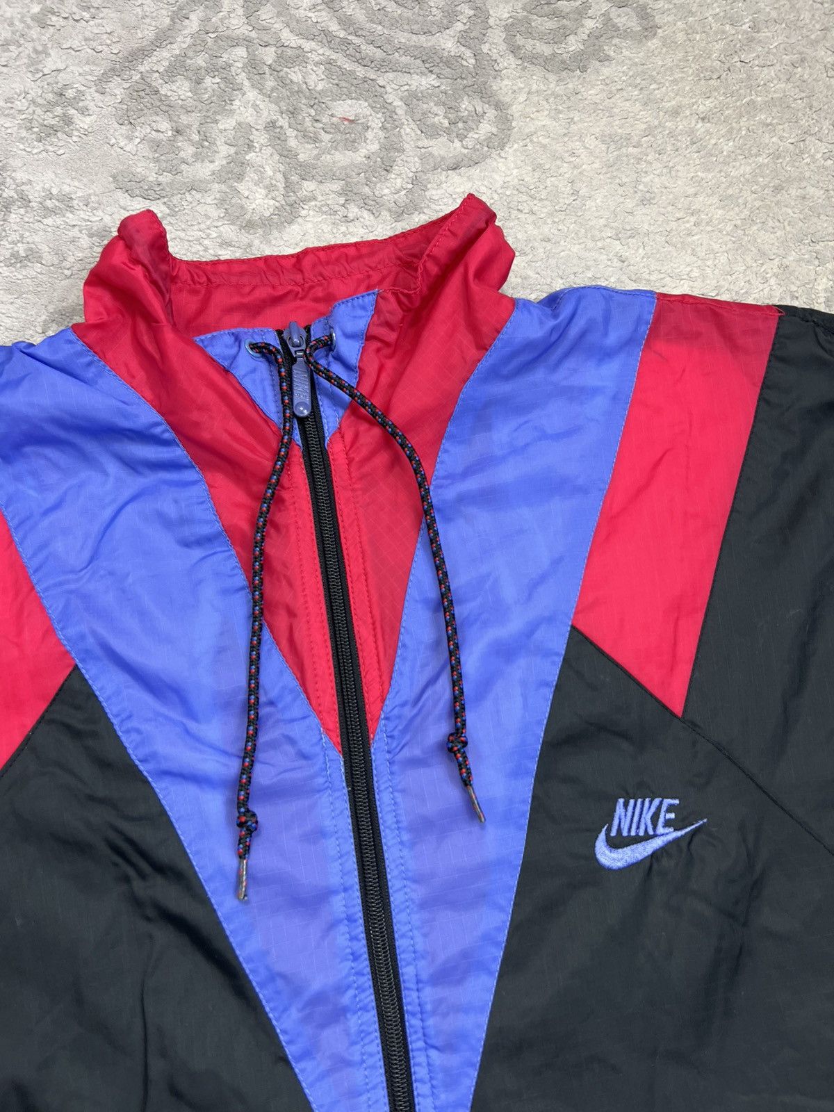 Nike Nike Vintage 80's Ortialion Jacket Zipped Nylon Size US L / EU 52-54 / 3 - 2 Thumbnail
