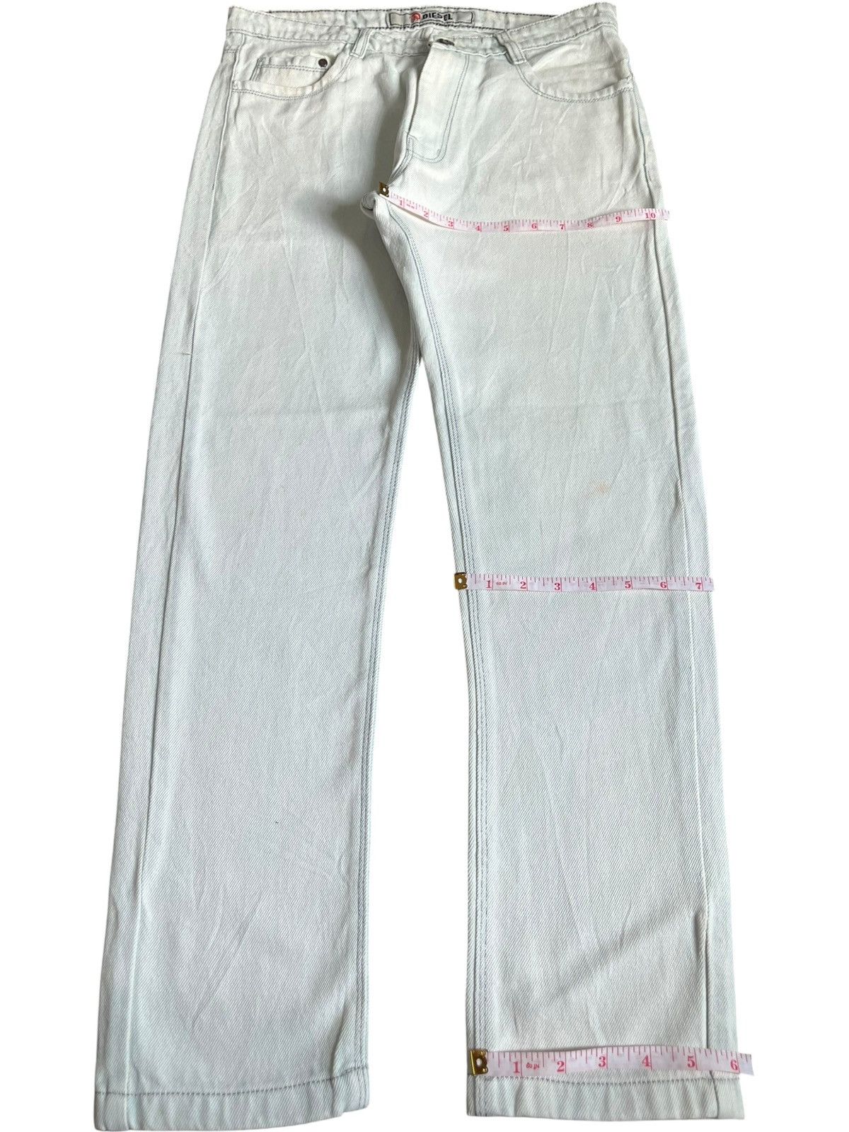 Diesel Vintage Diesel Ultra Light Wash Straight Jeans Size 31" - 8 Thumbnail