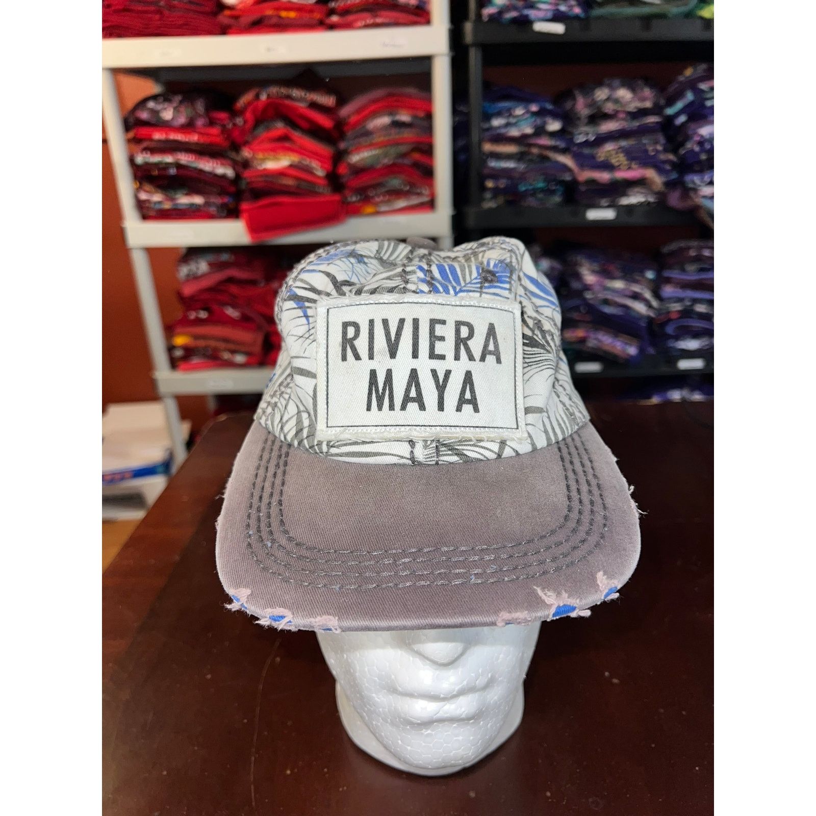 Other Riviera Maya Hat Pier 27 Floral Panel White Cap Headwear OS Size ONE SIZE - 1 Thumbnail