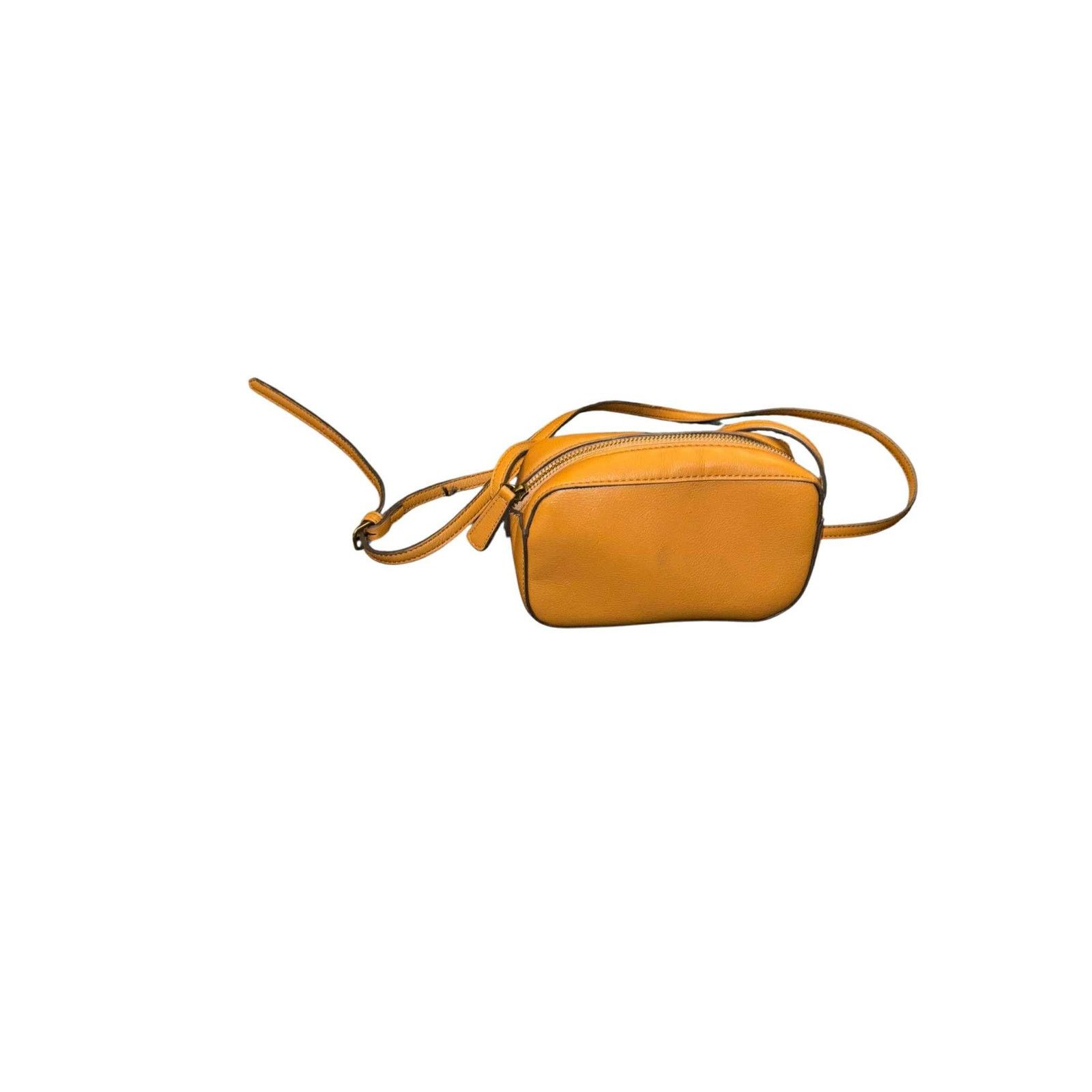 Other Mustard Yellow Crossbody Bag Small Faux Leather Purse Size ONE SIZE - 7 Thumbnail