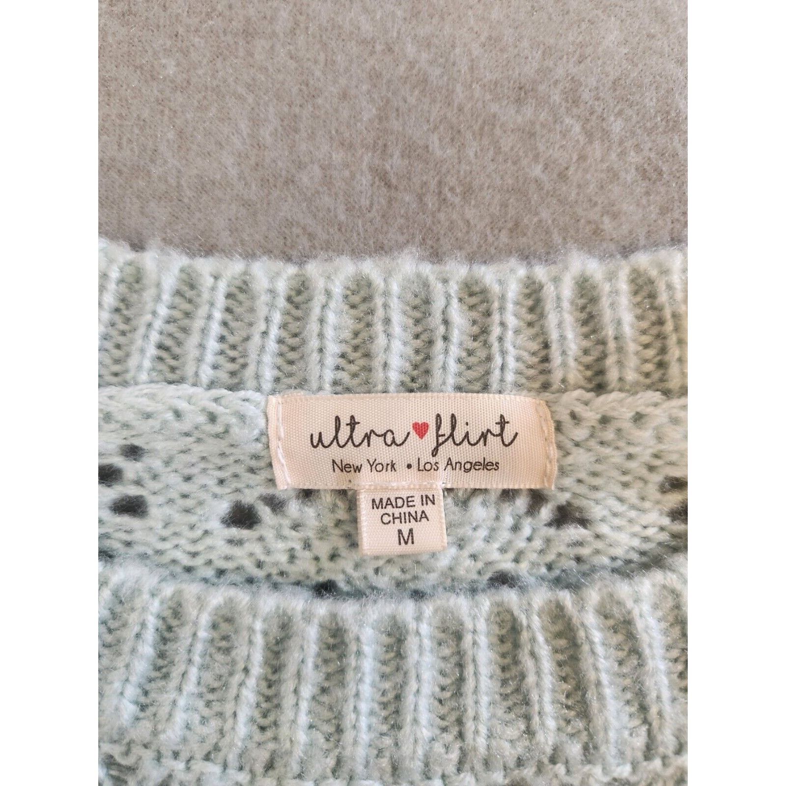 Other Ultra Flirt Mint Green Knit Cozy Pullover Sweater Women’s M Size M / US 6-8 / IT 42-44 - 3 Thumbnail
