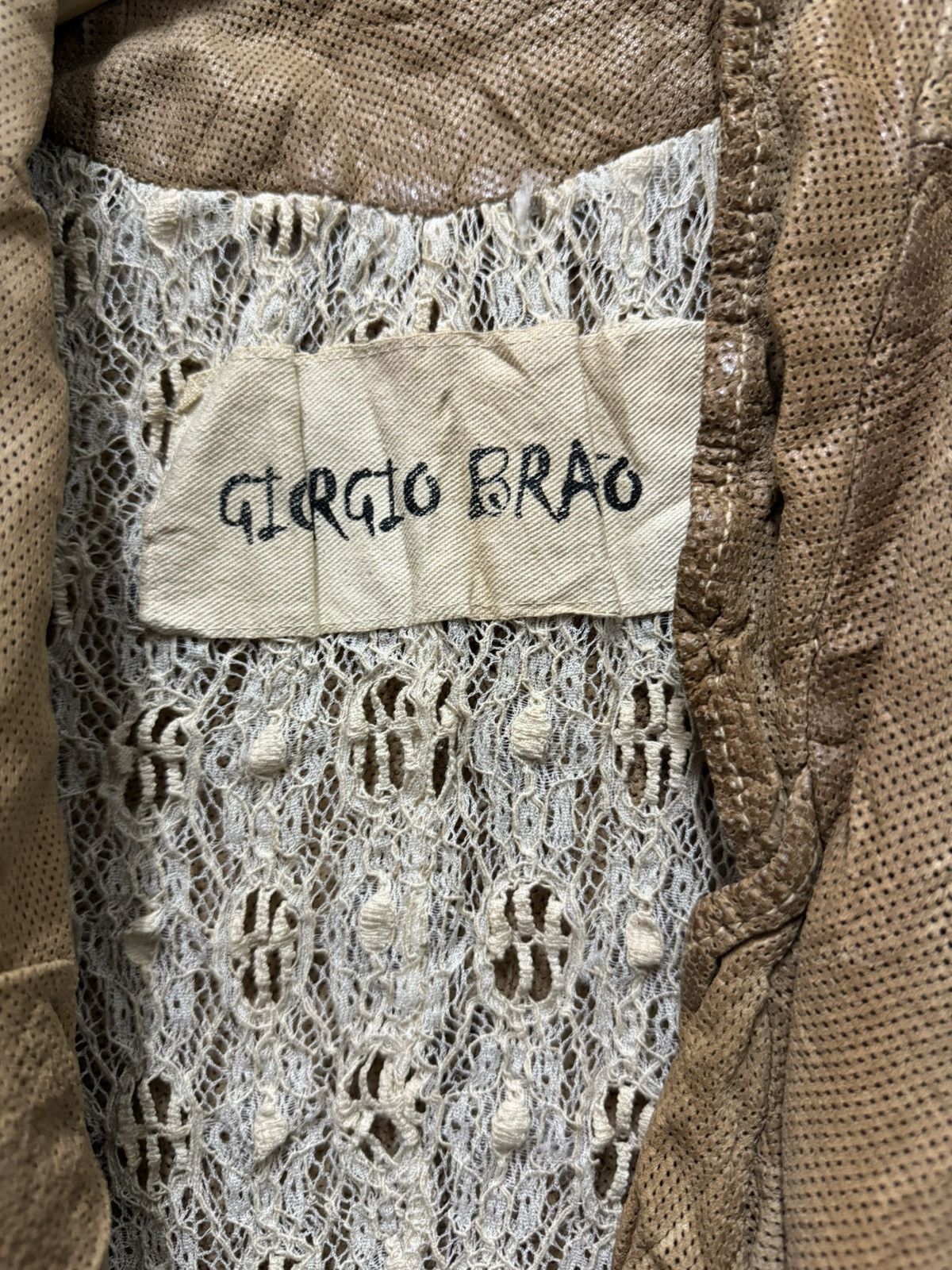 Vintage Giorgio Brato leather jacket Size US XXS / EU 40 - 7 Thumbnail