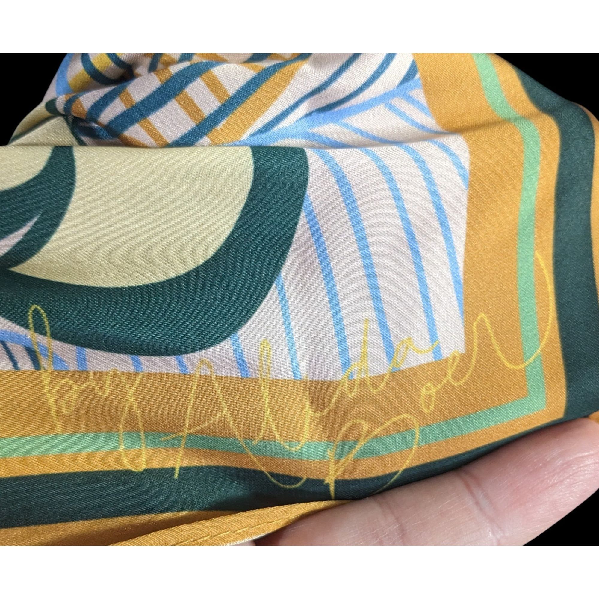 Other Alida Boer Multicolor Floral Scarf 35"x17" Artful Design Size ONE SIZE - 4 Thumbnail