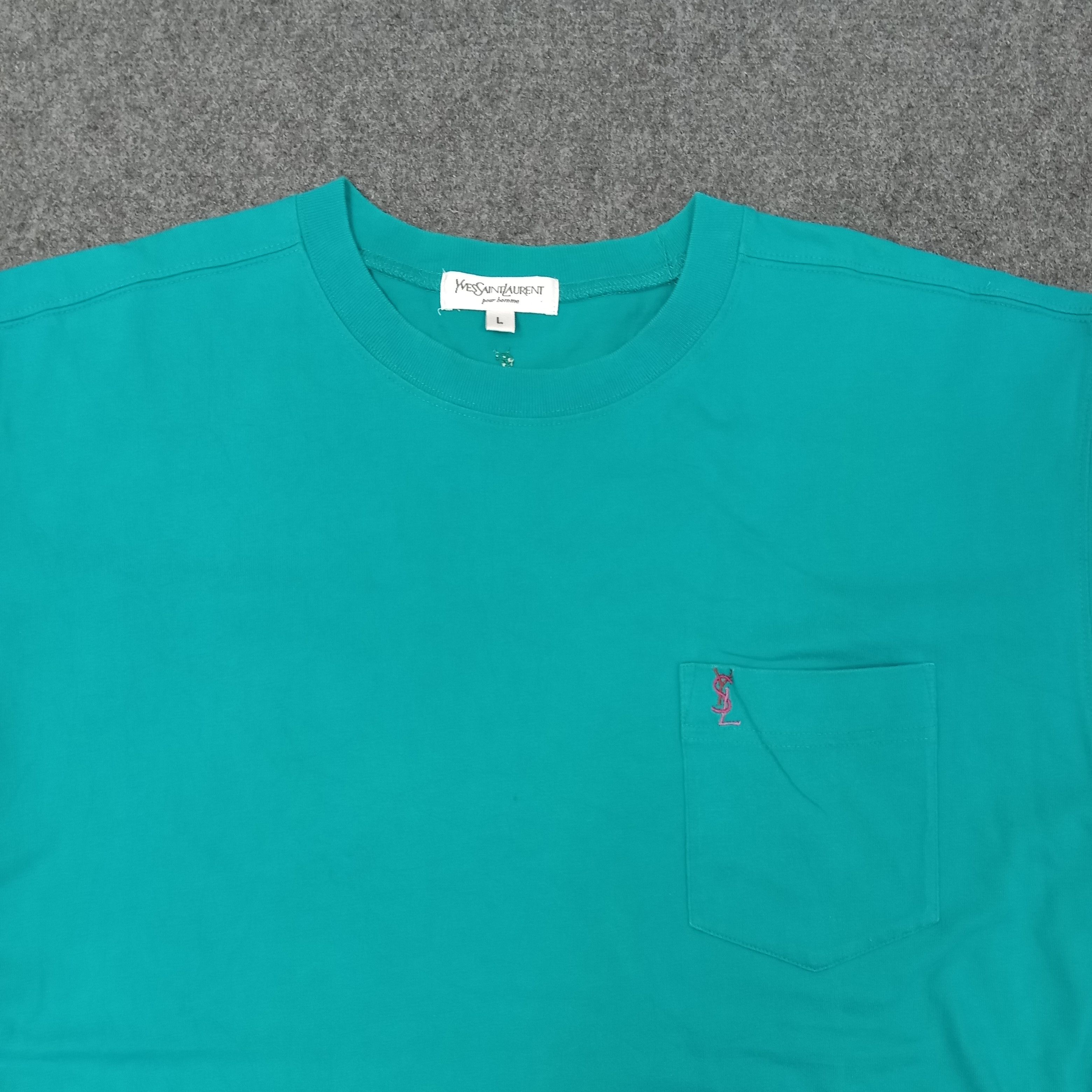 Yves Saint Laurent Yves Saint Laurent Italian Brand Tshirt C239N21 Size US L / EU 52-54 / 3 - 2 Thumbnail