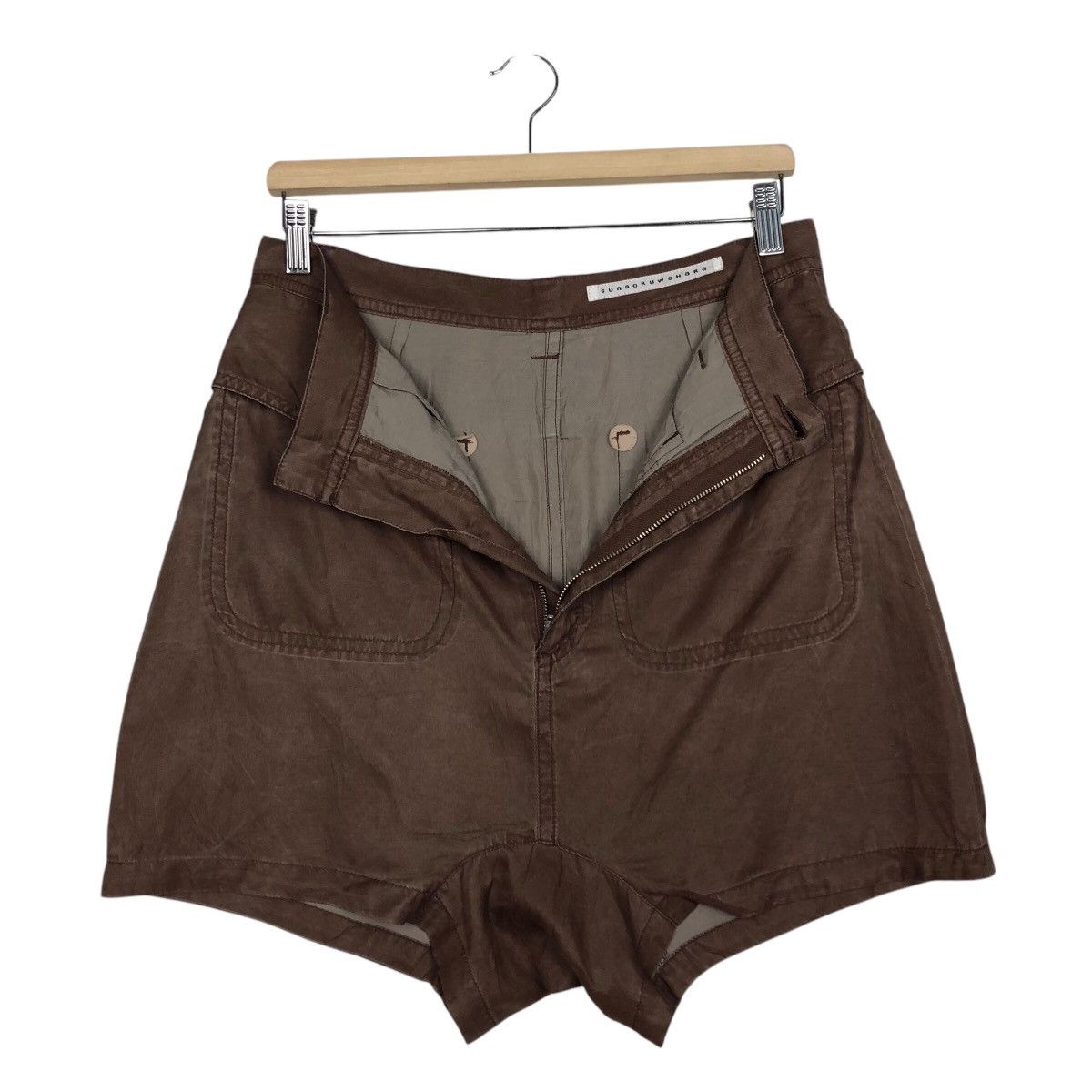 Japanese Brand 📌Rich Brown Vintage Short Pants Sunaokuwahara Issey Miyake Size 30" / US 8 / IT 44 - 13 Thumbnail