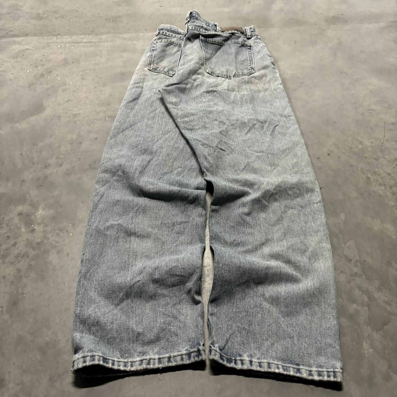 Japanese Brand × Vintage Crazy Vintage Y2K/2000s Grunge Faded Light Wash Denim Jeans! Size US 34 / EU 50 - 4 Thumbnail