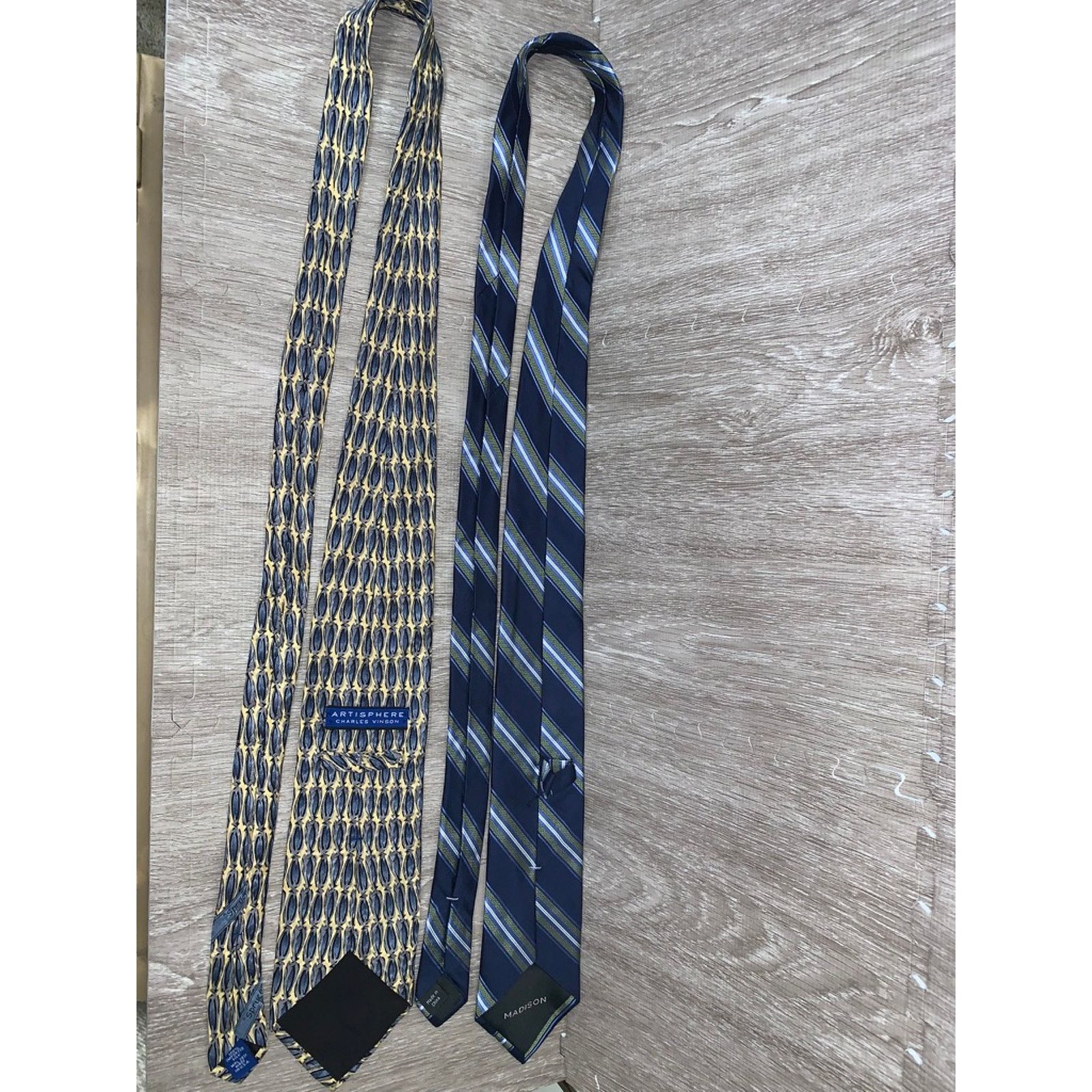 The Unbranded Brand 5 Piece Designer Silk Necktie Set Geometric Multicolor Size ONE SIZE - 11 Thumbnail