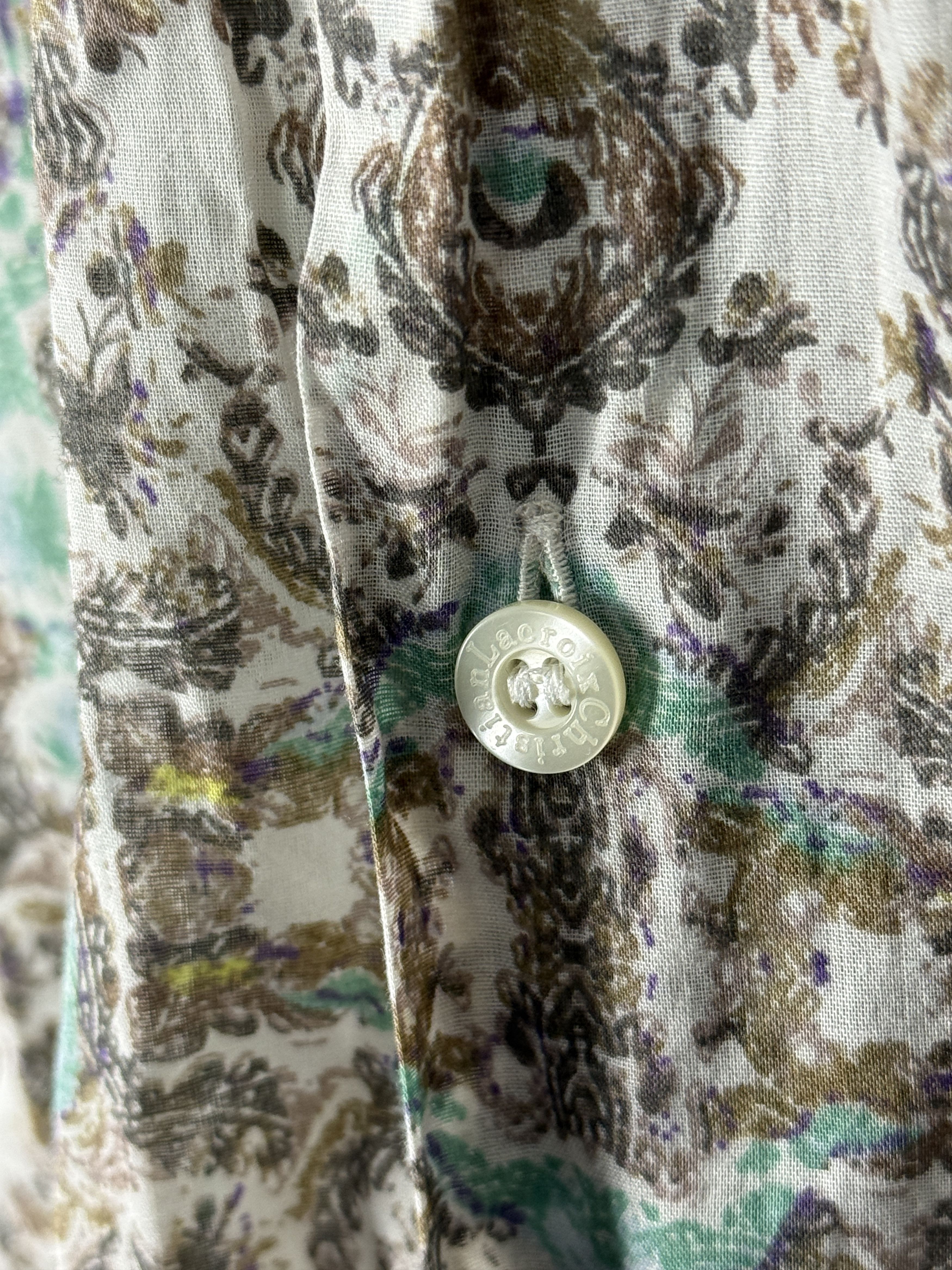 Christian Lacroix Christian Lacroix Homme shirt print pattern floral wool Size US L / EU 52-54 / 3 - 4 Thumbnail