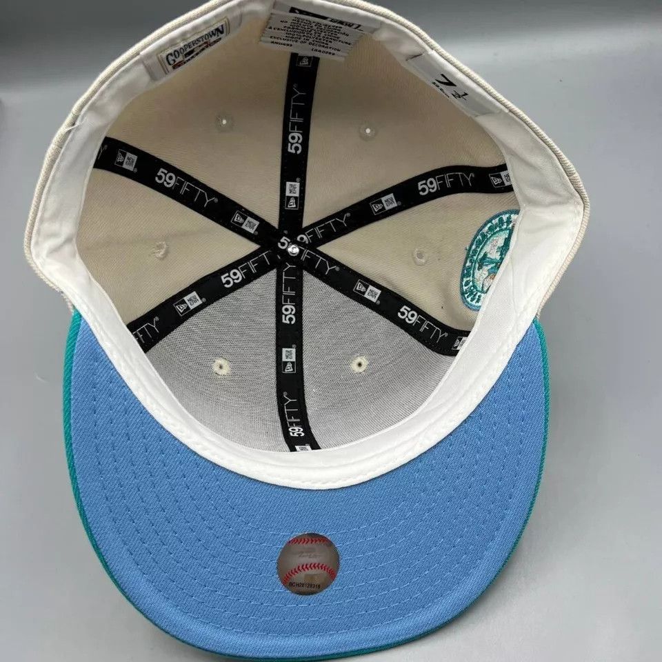 New Era Seattle Mariners Hat Men 7 1/2 59Fifty New Era Fitted Cap Size ONE SIZE - 7 Thumbnail