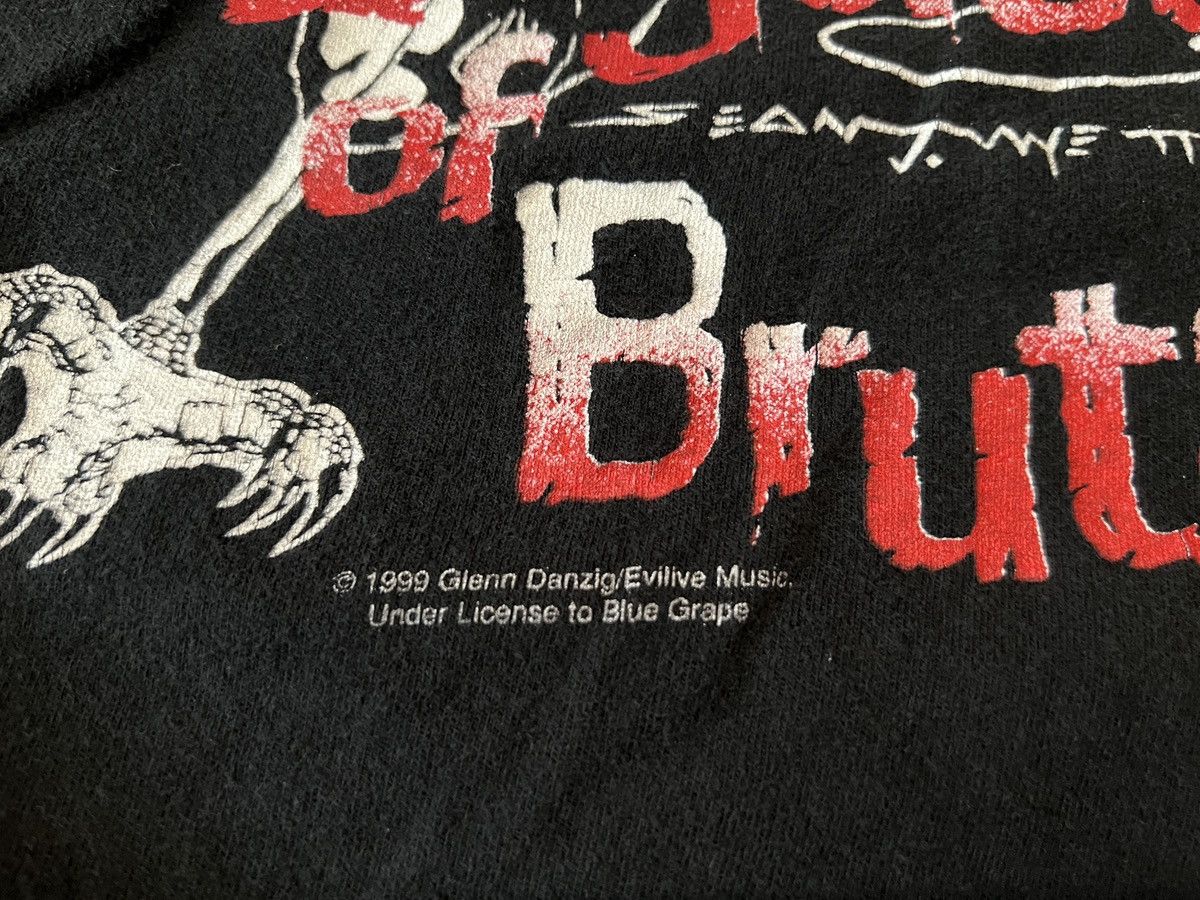 Band Tees Vintage 1999 Misfits - Legacy Or Brutality Chopped Band Tee Size US S / EU 44-46 / 1 - 3 Thumbnail
