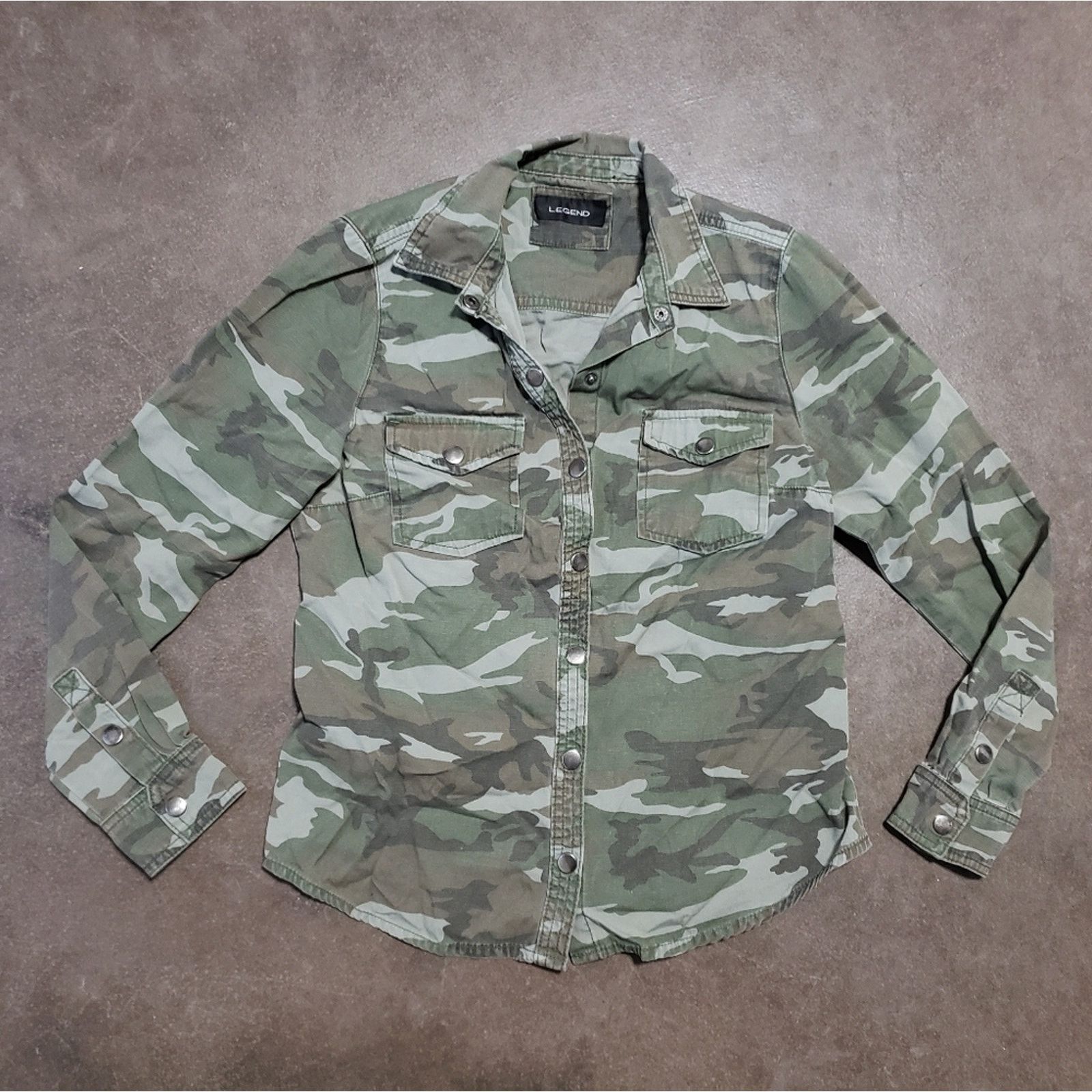 Other Camo | LEGEND | Denim Button Down Jacket Size M / US 6-8 / IT 42-44 - 1 Thumbnail