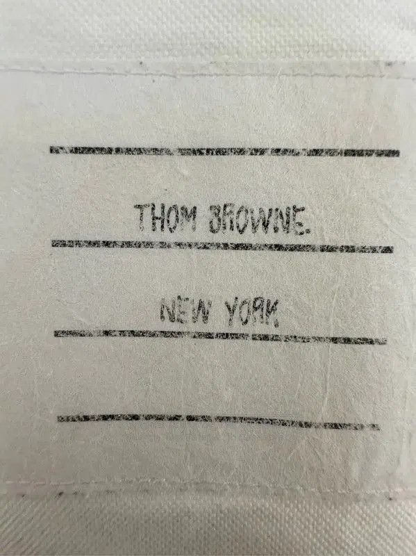 Thom Browne Thom Browne White Striped Long Sleeve Shirt . Size US M / EU 48-50 / 2 - 9 Thumbnail