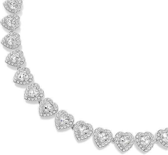 Swarovski Crystal Necklace in Rhodium Finish Size ONE SIZE - 2 Thumbnail
