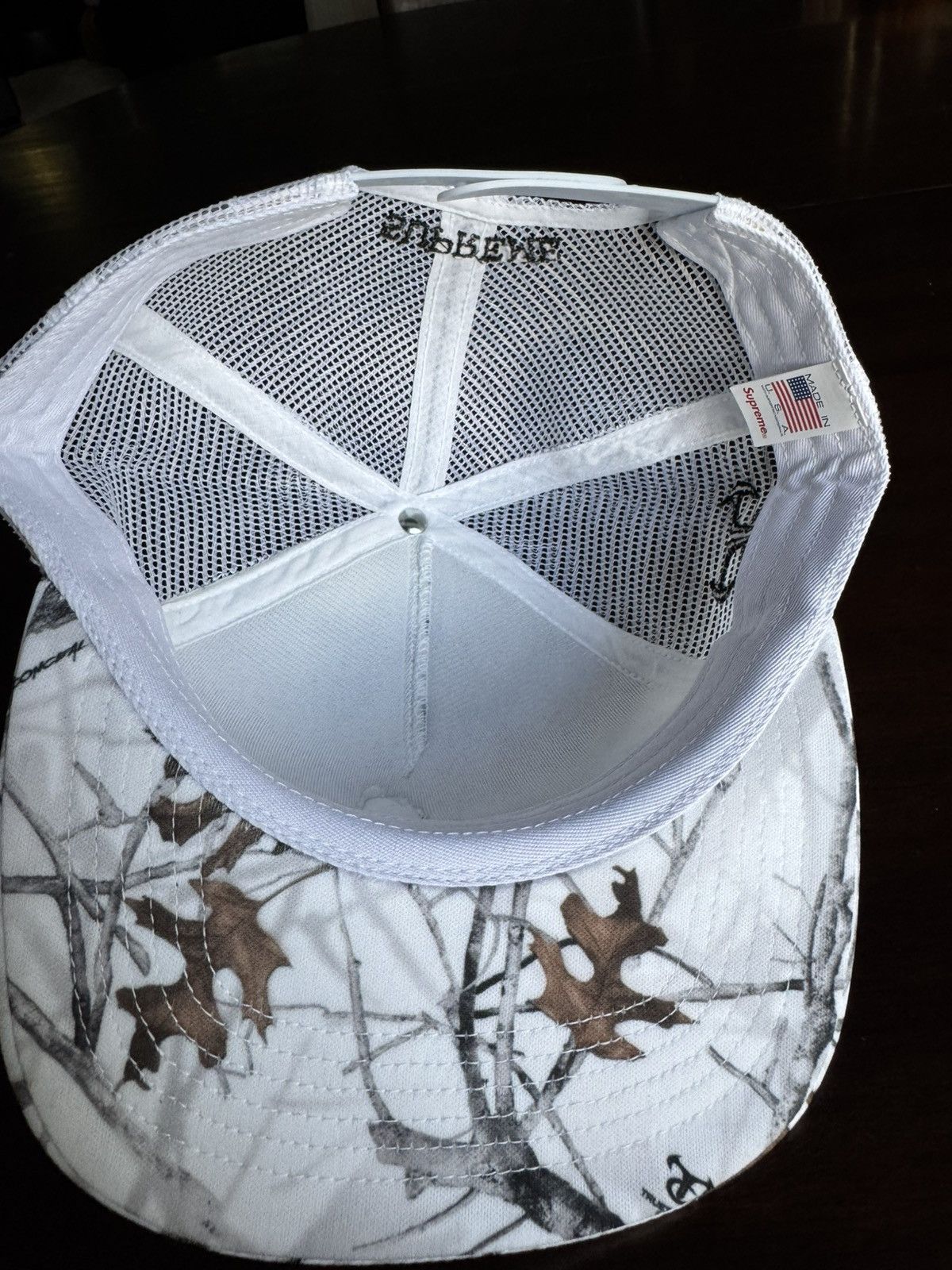 Supreme Supreme Pinup Mesh 5-Panel Trucker Hat TrueTimber White Camo Size ONE SIZE - 6 Thumbnail