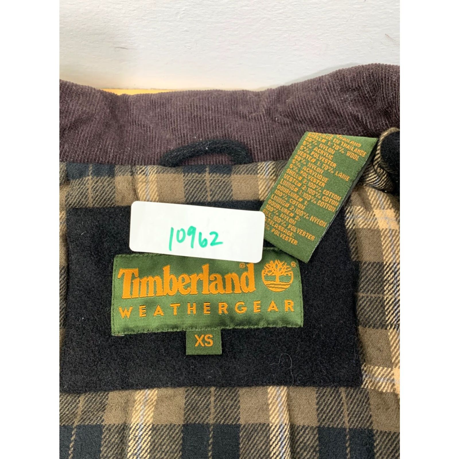 Timberland VINTAGE Timberland Weathergear Wool Jacket Mens XS Black Lined Heavy Weathergear Chore Jacket 10962 Size US XS / EU 42 / 0 - 3 Thumbnail