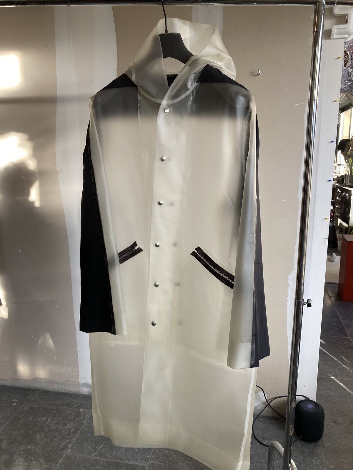 Rick Owens NEVER WORN / Rick Owens Transparent Raincoat Size US M / EU 48-50 / 2 - 2 Thumbnail