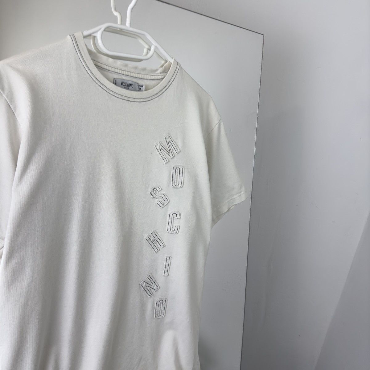 Moschino Vintage Moschino Jeans Full Logo 90s White Size US M / EU 48-50 / 2 - 2 Thumbnail