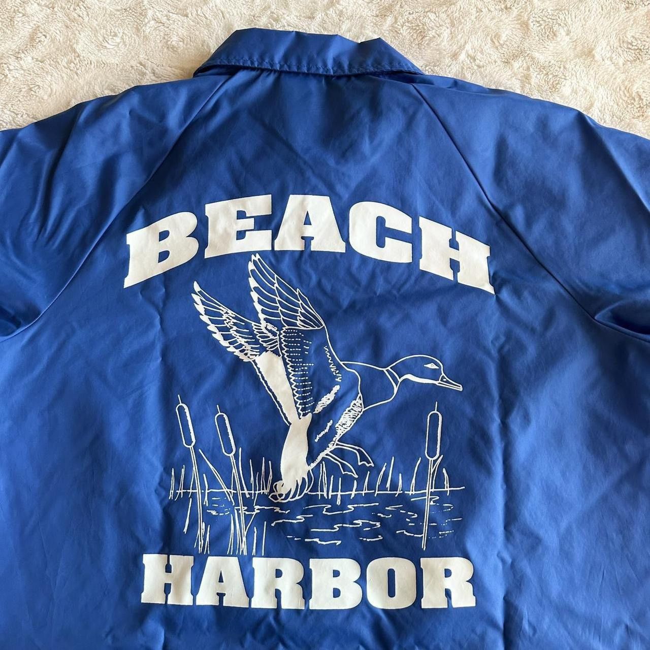 Auburn Sportswear Vintage Beach Harbor Jacket Womens Large Blue Duck Bird 80s Size L / US 10 / IT 46 - 3 Thumbnail