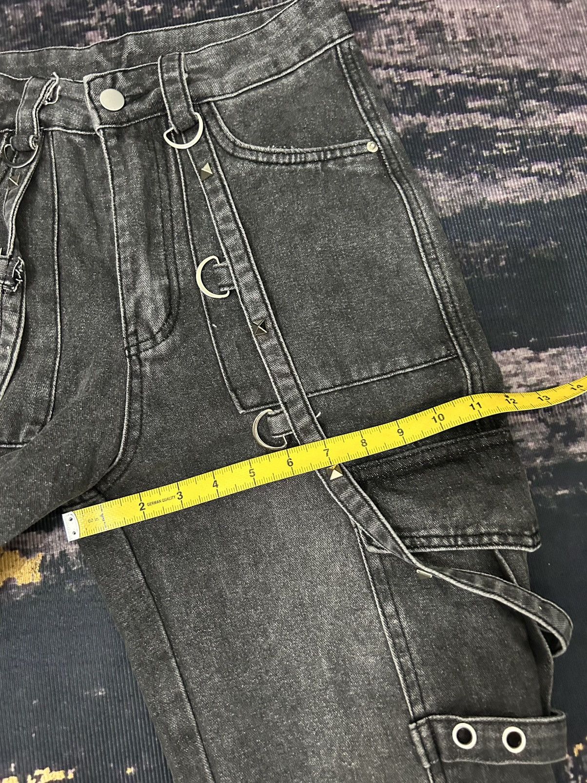 Tete Homme Romwe Cargo Bondage Flare Jeans Size US 28 / EU 44 - 18 Thumbnail