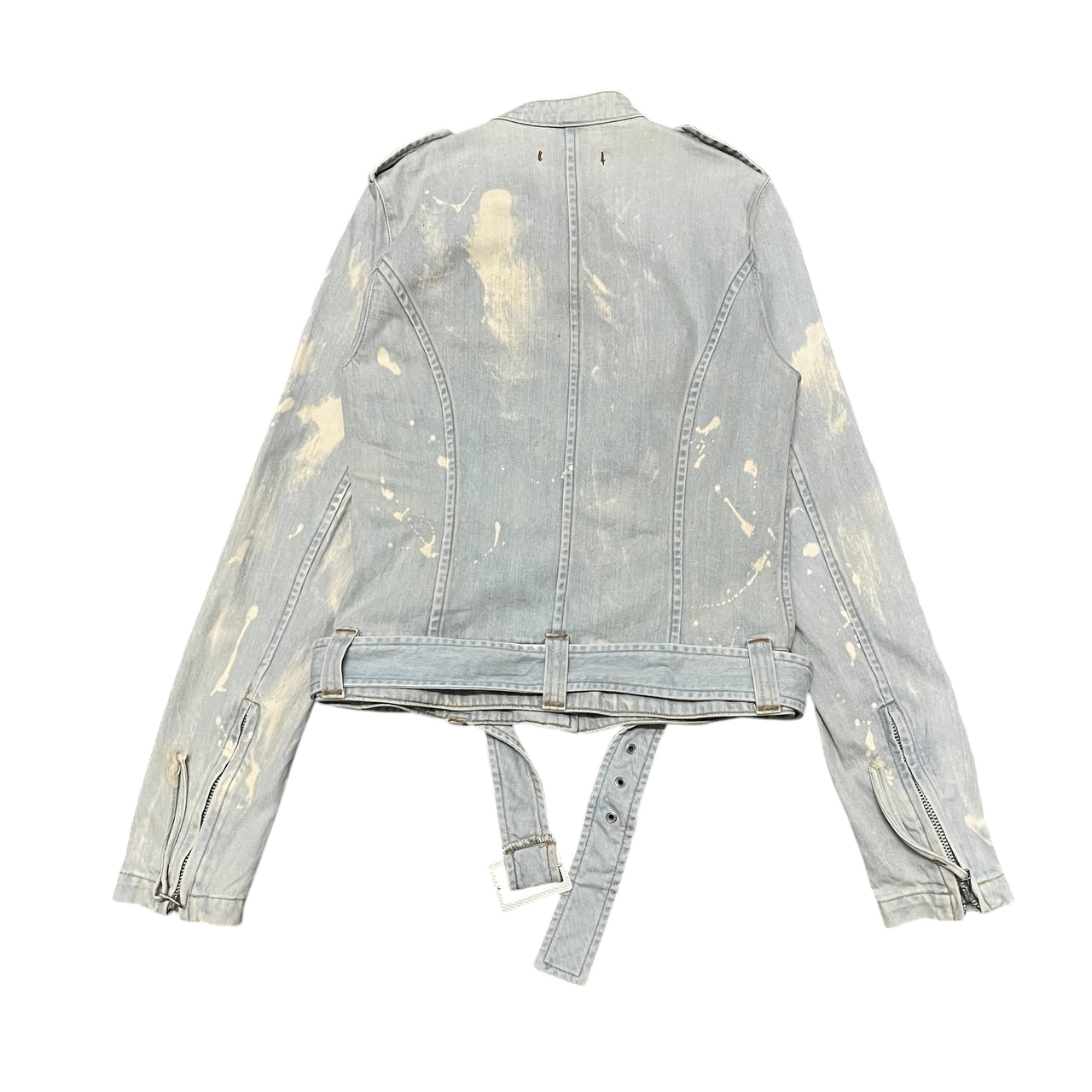 Le Grande Bleu (L.G.B.) FOL Filly O Lynx Denim Rider Jacket with Belt Size S / US 4 / IT 40 - 11 Thumbnail