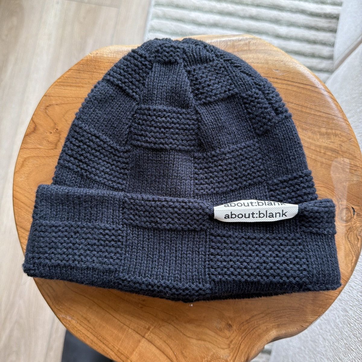 About:Blank About:Blank checkered knit beanie Size ONE SIZE - 4 Thumbnail