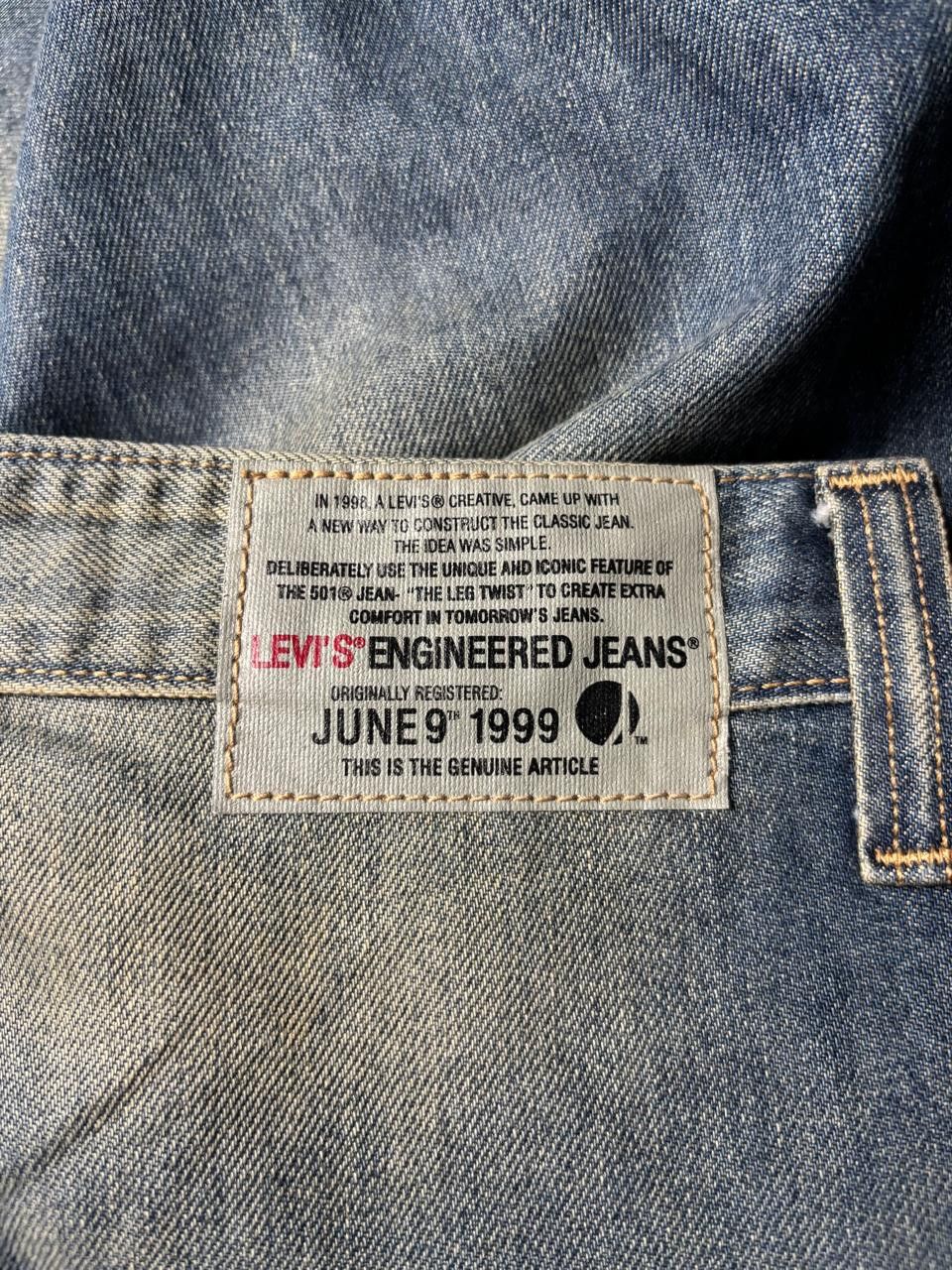 Levi's 2000s Levis Engineered Twisted Mud-Washed Jeans Size US 30 / EU 46 - 12 Thumbnail