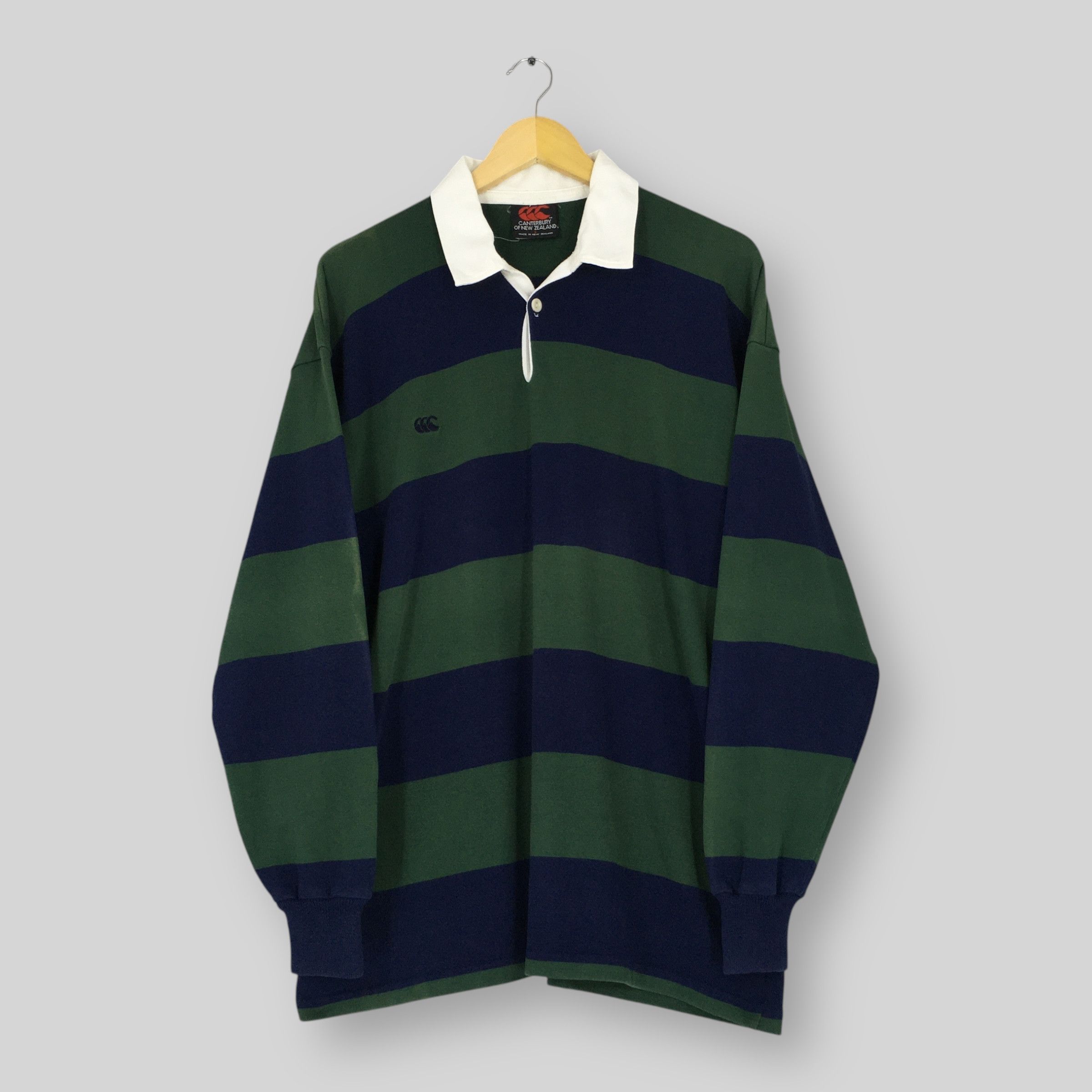 Canterbury of New Zealand Vintage 90s Canterbury Of New Zealand Striped Rugby Shirt L Size US L / EU 52-54 / 3 - 1 Thumbnail
