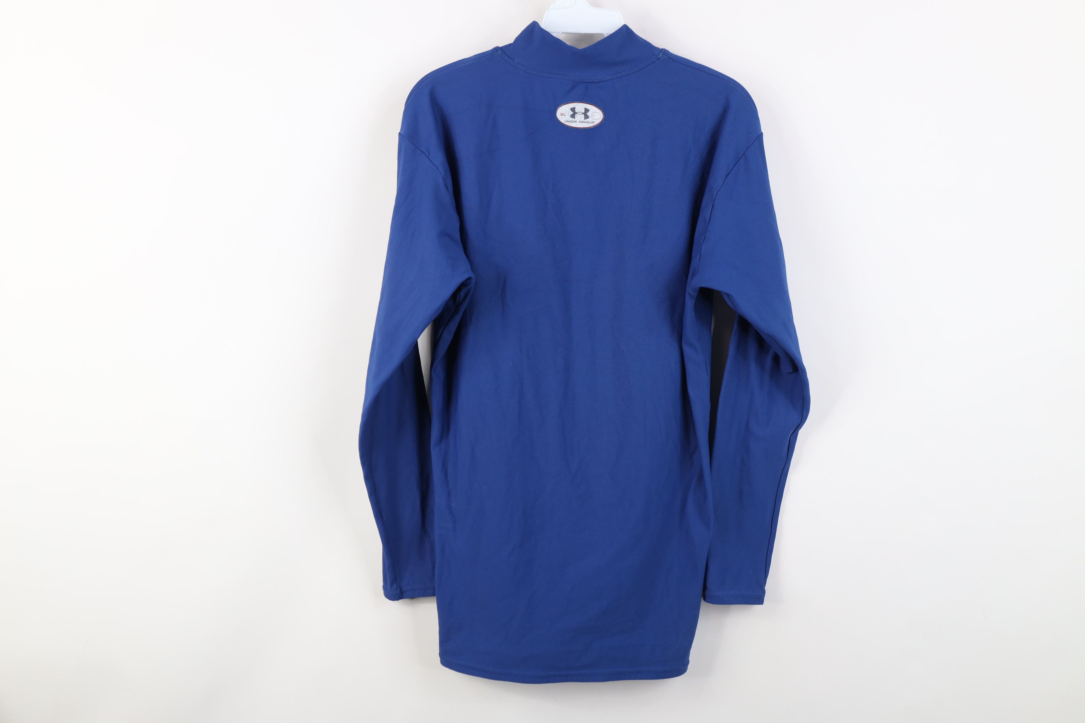 Under Armour Vintage Under Armour Mock Neck Long Sleeve T-Shirt Blue Size US XL / EU 56 / 4 - 10 Thumbnail