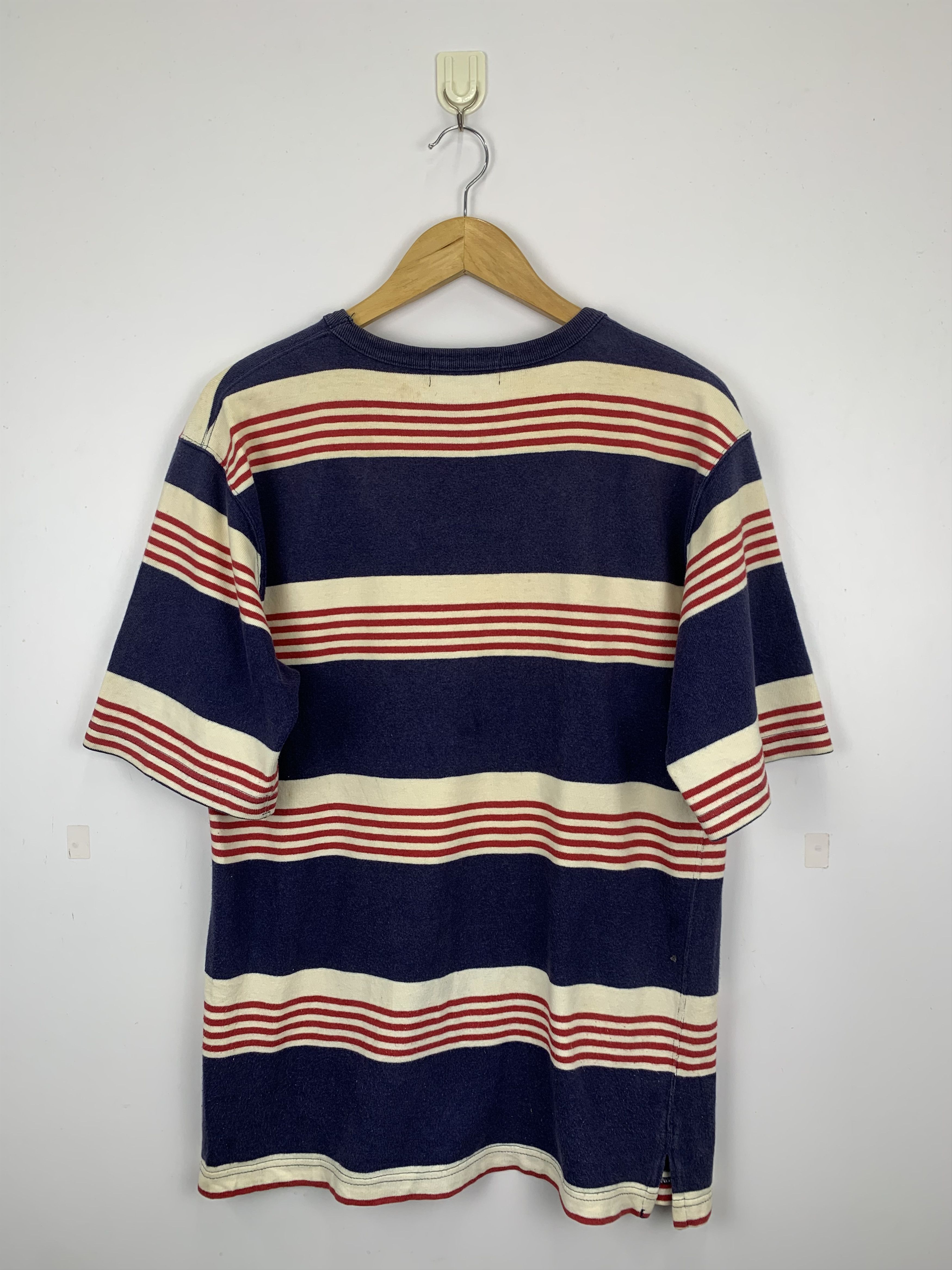 Polo Ralph Lauren × Vintage Vintage 90s Polo Ralph Lauren Striped Tee TA0060 Size US L / EU 52-54 / 3 - 3 Thumbnail