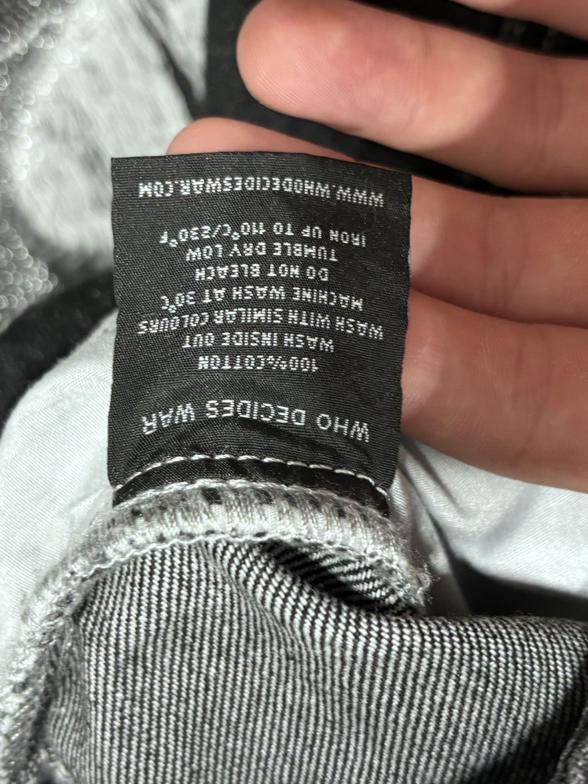 Who Decides War Who Decides War DARNING SIDE EMBROIDERY FLARE JEANS Size US 38 / EU 54 - 9 Thumbnail