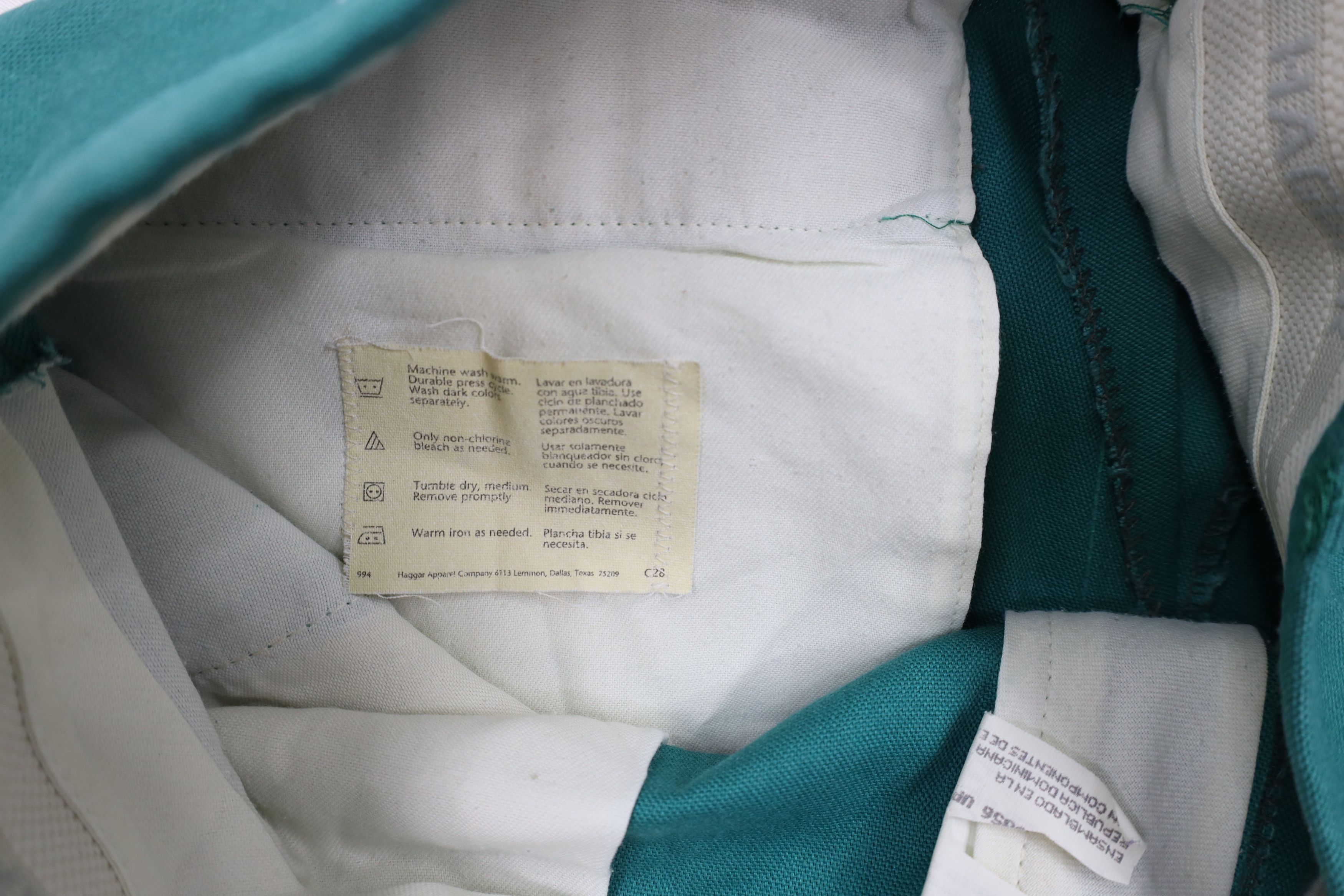 Vintage Vintage 70s Streetwear Flared Wide Leg Chino Pants Green Size US 30 / EU 46 - 7 Thumbnail