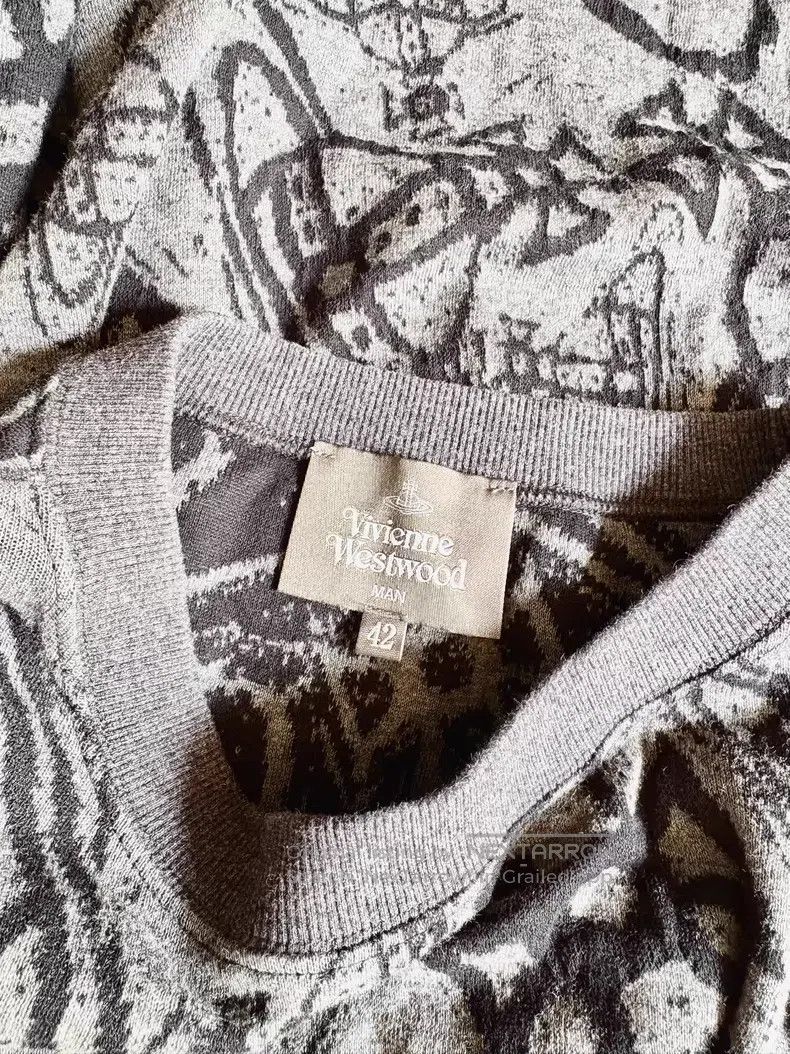 Vivienne Westwood Vivienne Westwood Grayish Black Saturn Knit Top with Full Size M / US 6-8 / IT 42-44 - 9 Thumbnail