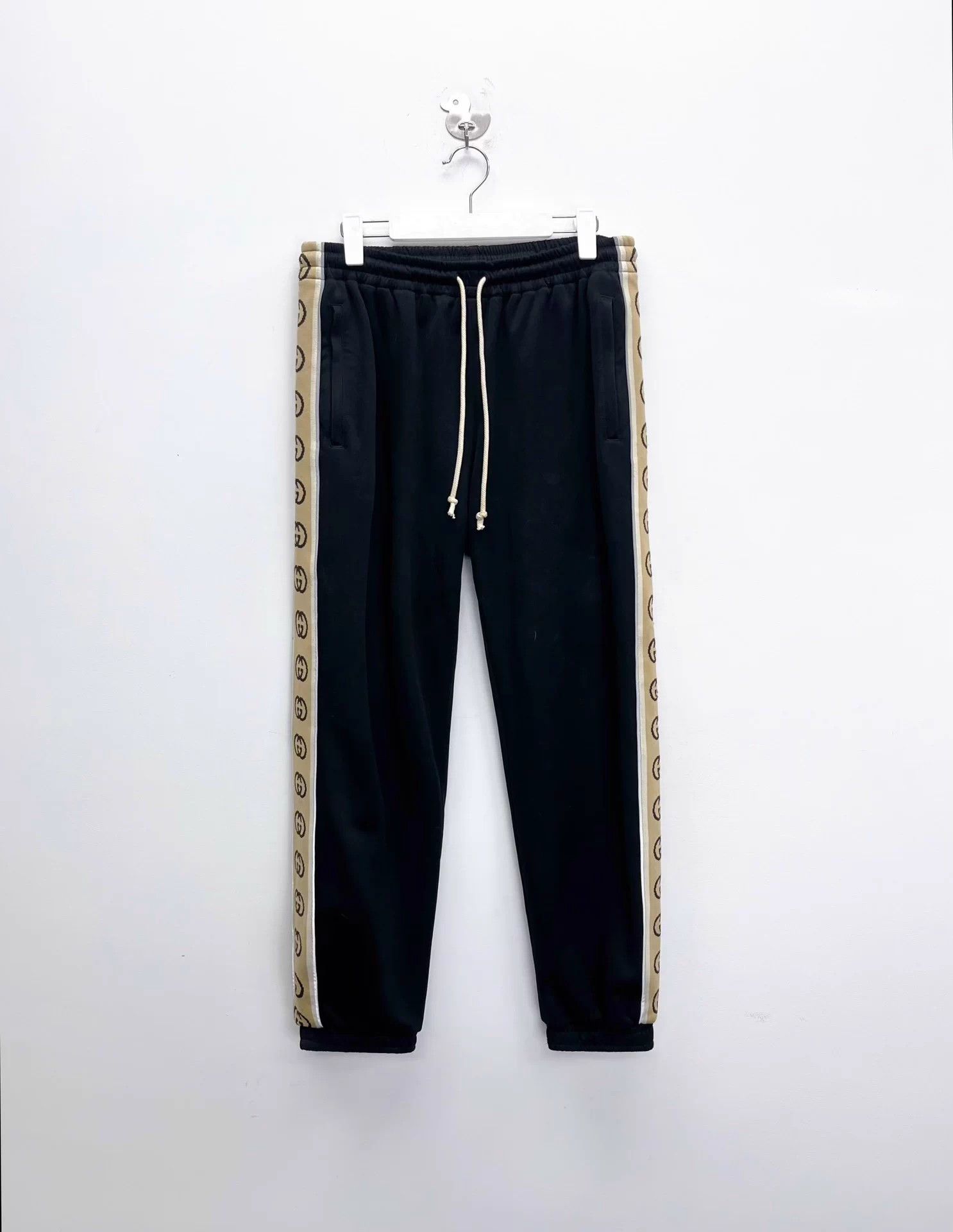 Gucci Gucci 1921 Black 3M GG Track Pants M Unisex Size US 31 - 1 Thumbnail