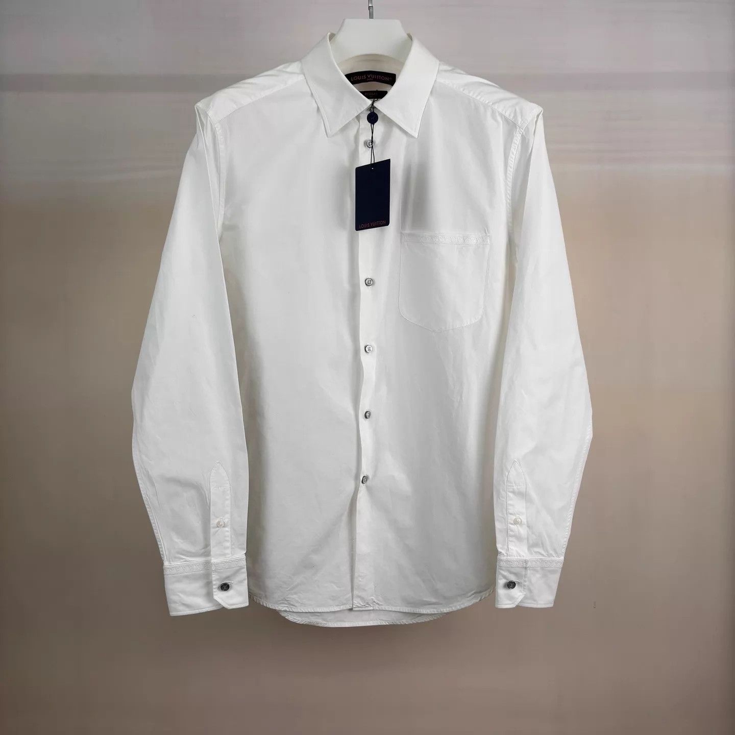 Louis Vuitton LV 25 White Long Sleeve Shirt 40 New Size US M / EU 48-50 / 2 - 1 Thumbnail