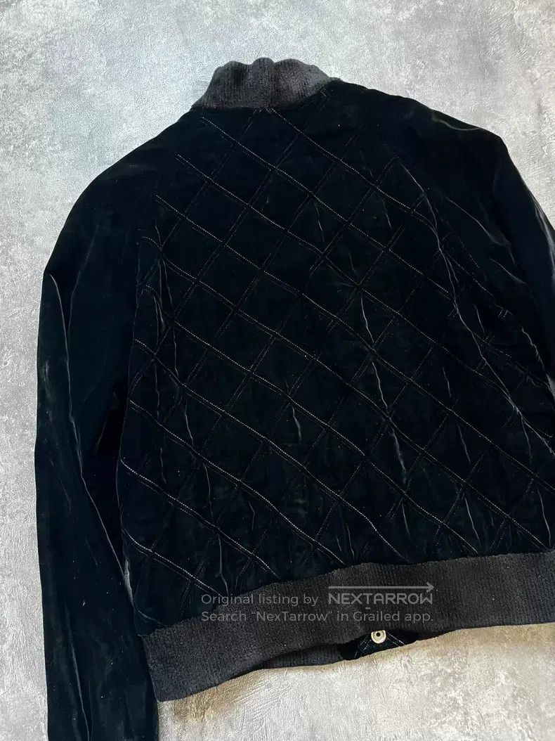 Saint Laurent Paris Saint Laurent Paris Black Velvet Diamond Quilted Cotton Ja Size XS / US 0-2 / IT 36-38 - 7 Thumbnail