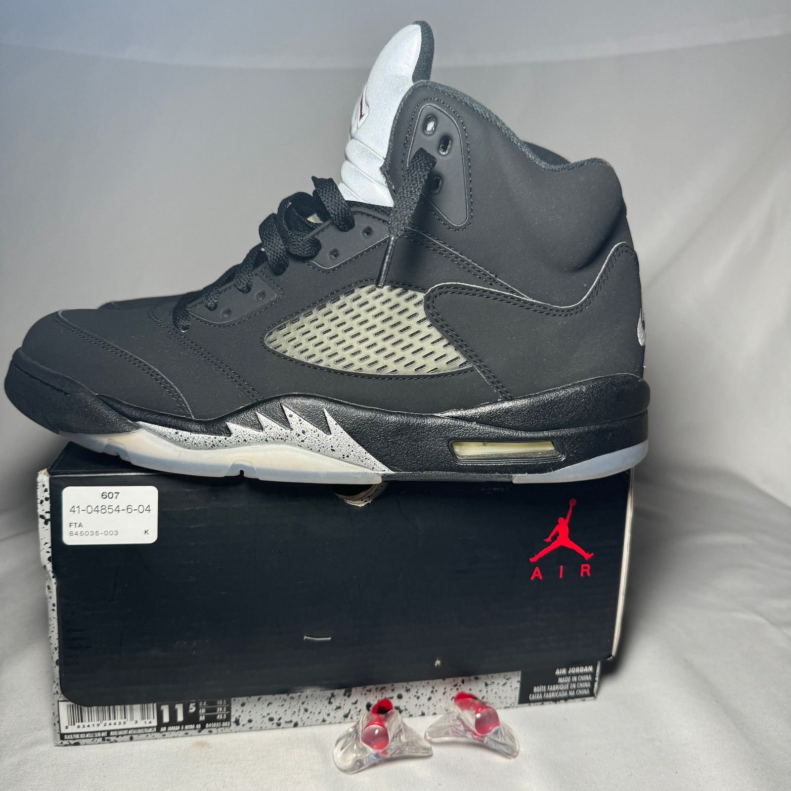 Jordan Brand × Nike Size 11.5 - Nike Air Jordan 5 Retro OG Black Metallic 2016 Size US 11.5 / EU 44-45 - 6 Thumbnail