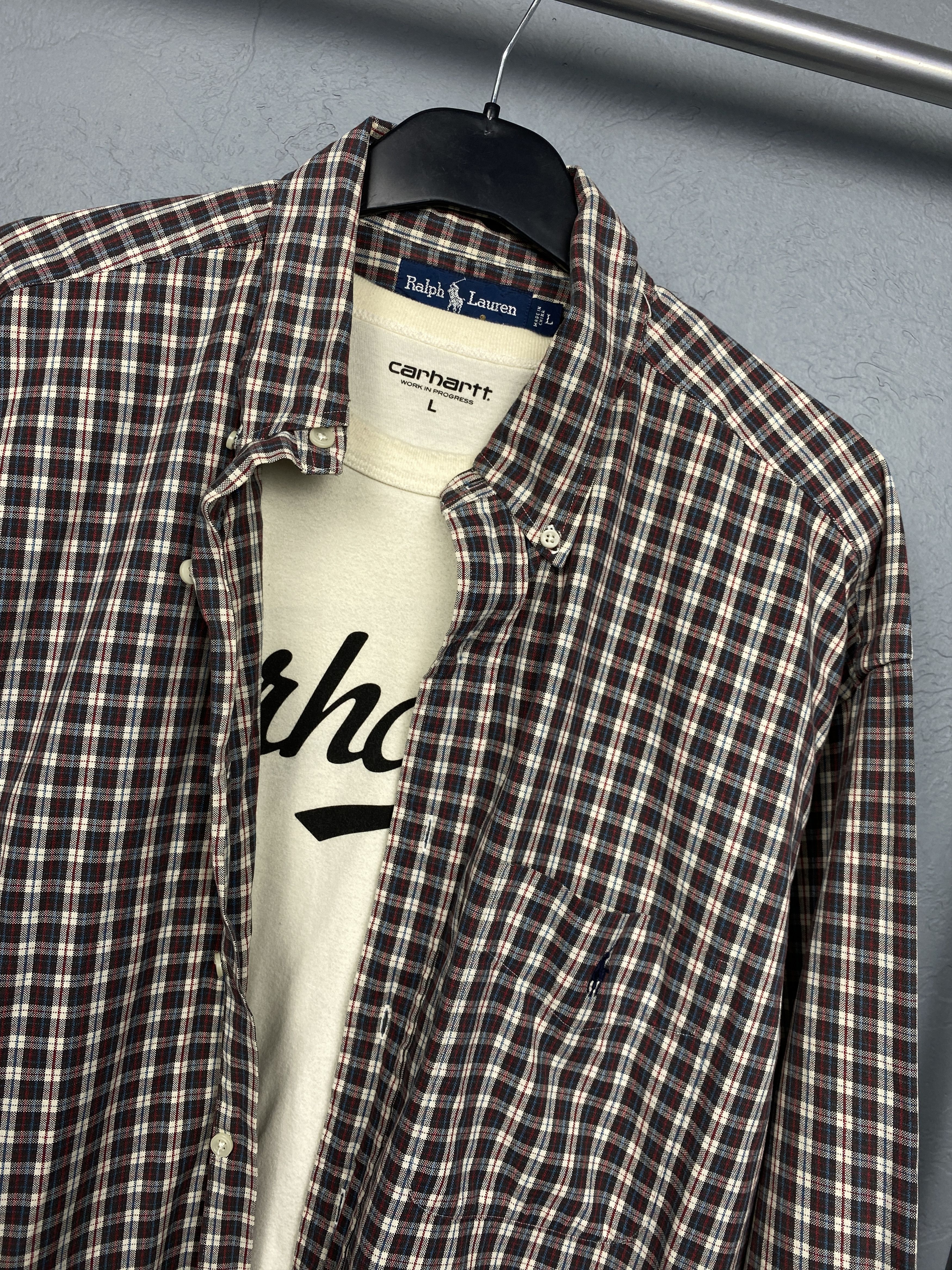 Polo Ralph Lauren Polo Ralph Lauren Vintage Mens Heavy Cotton Plaid Shirt Size US L / EU 52-54 / 3 - 2 Thumbnail