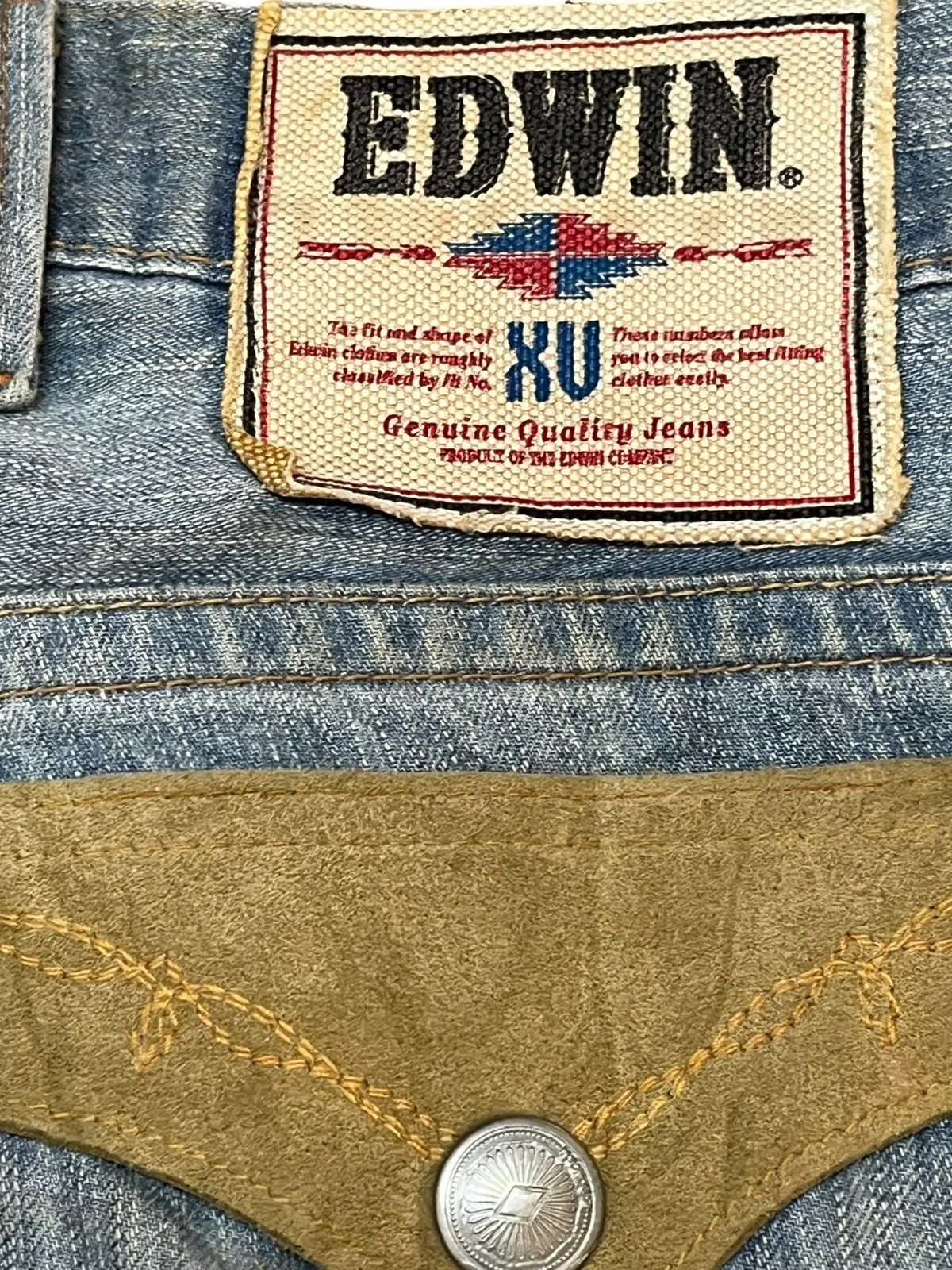 Beauty Beast × Edwin Vintahe Edwin XV Flare Faded Mudwash Denim Size US 30 / EU 46 - 10 Thumbnail