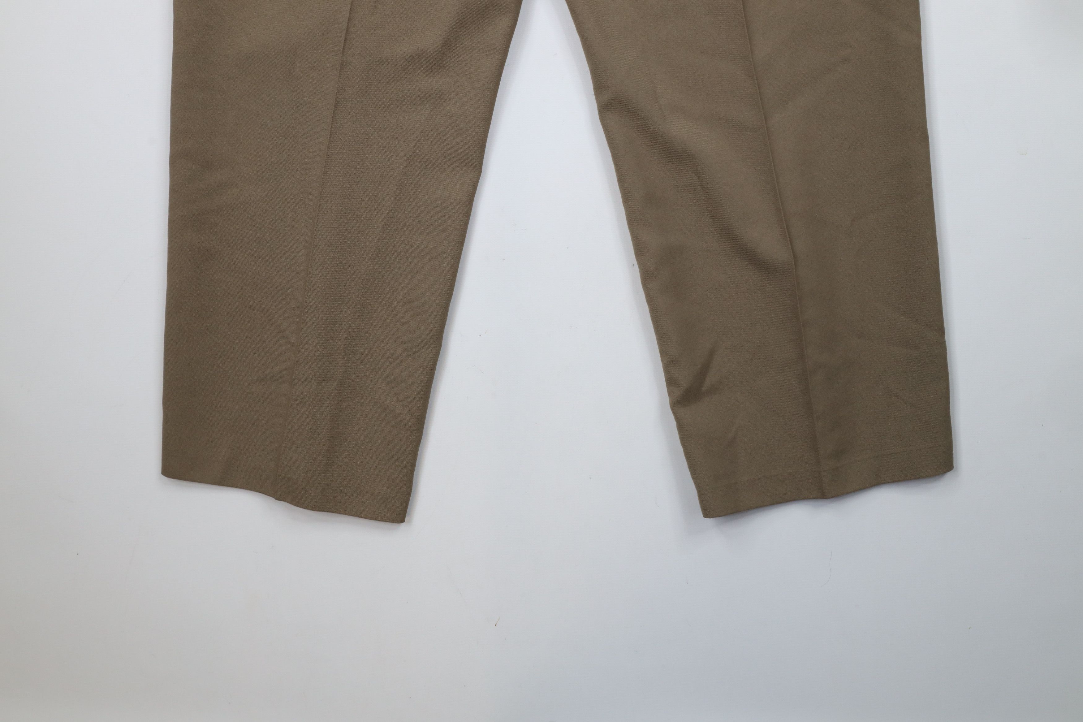 Vintage Vintage 90s Streetwear Wool Blend Wide Leg Chino Pants Beige Size US 36 / EU 52 - 11 Thumbnail