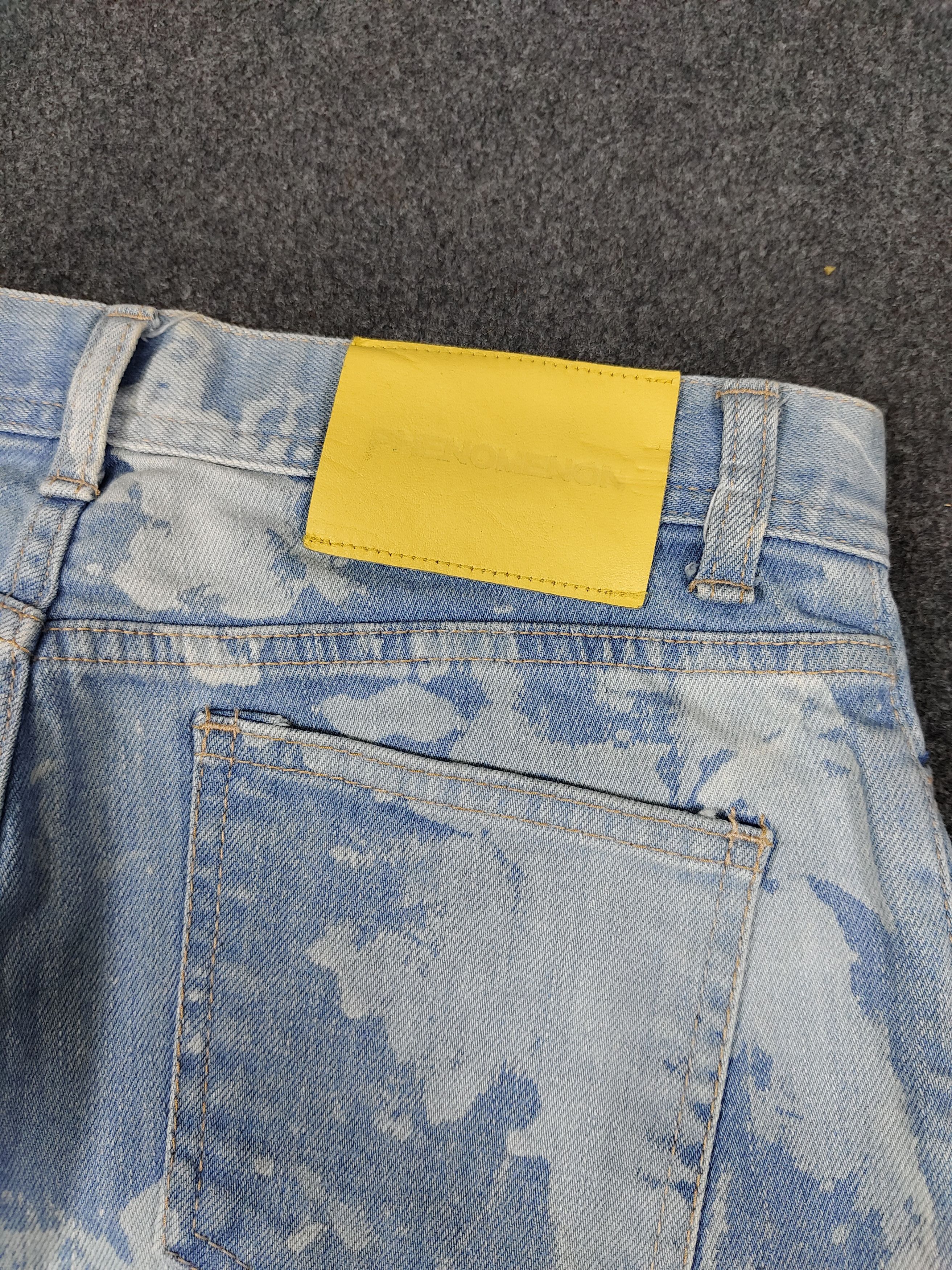 PHENOMENON AW14 Phenomenon💥Cloud Pattern Bleached Skinny Jeans Size US 28 / EU 44 - 5 Thumbnail