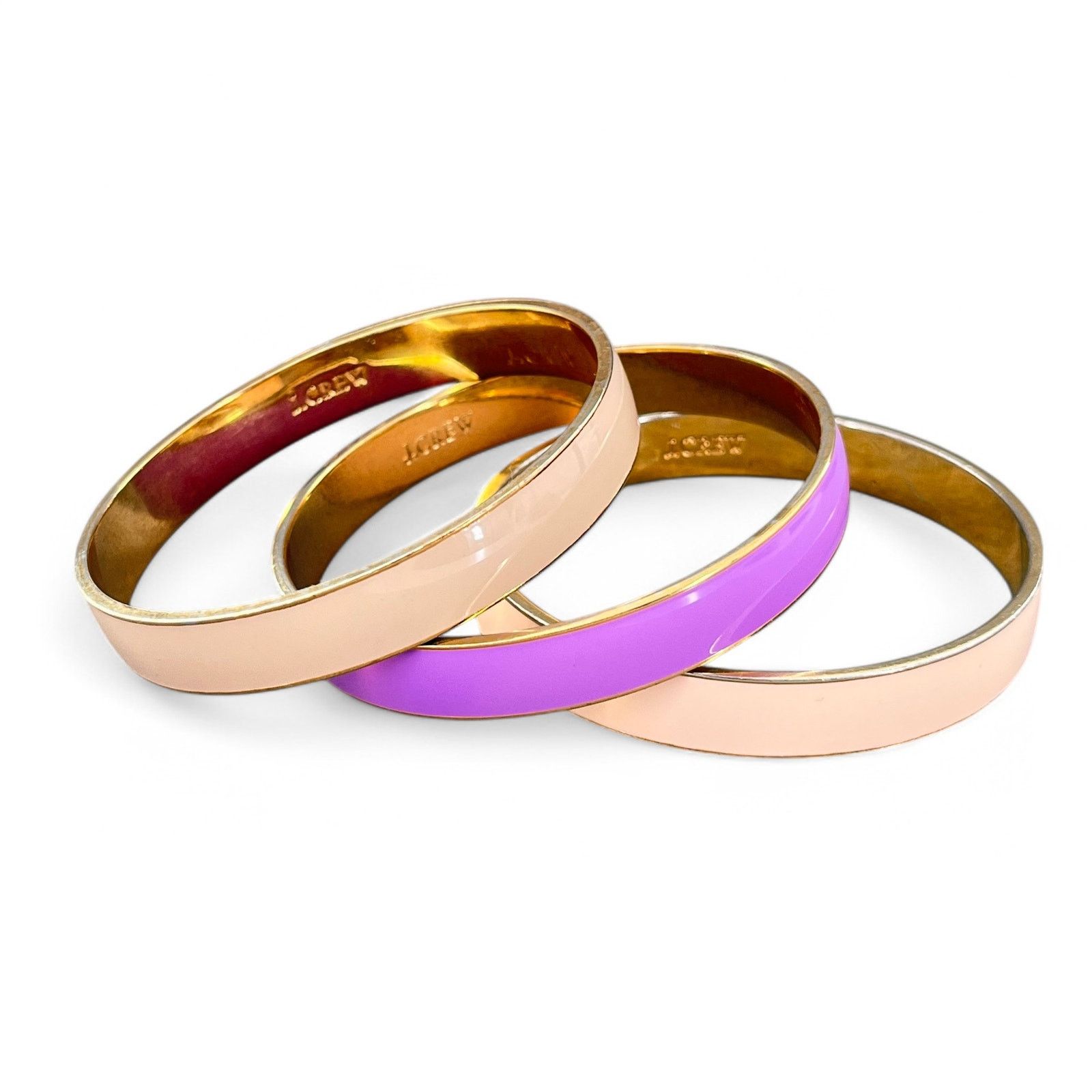 J.Crew J Crew Enamel Bangle Bracelet Lot Pastel Stack Set of 3 Size ONE SIZE - 6 Thumbnail