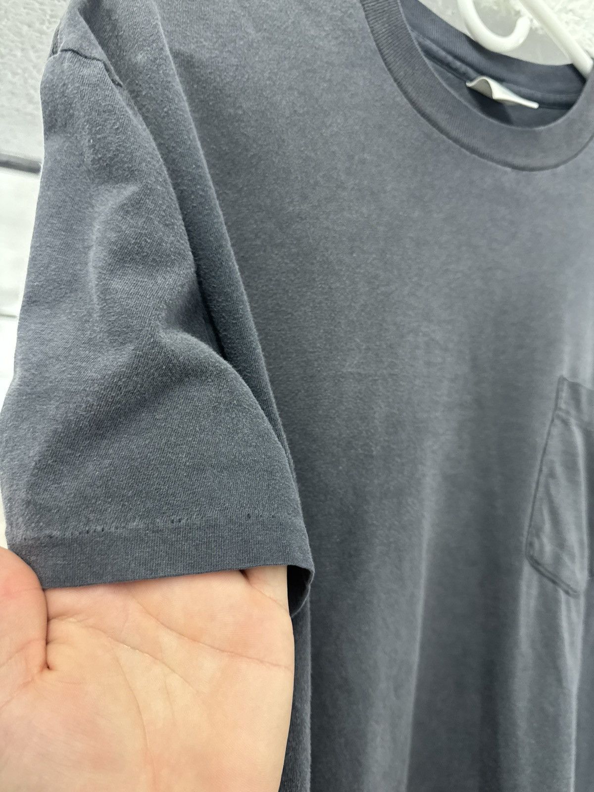 Towncraft Vintage 90s Black Faded Pocket Tee Size US M / EU 48-50 / 2 - 2 Thumbnail