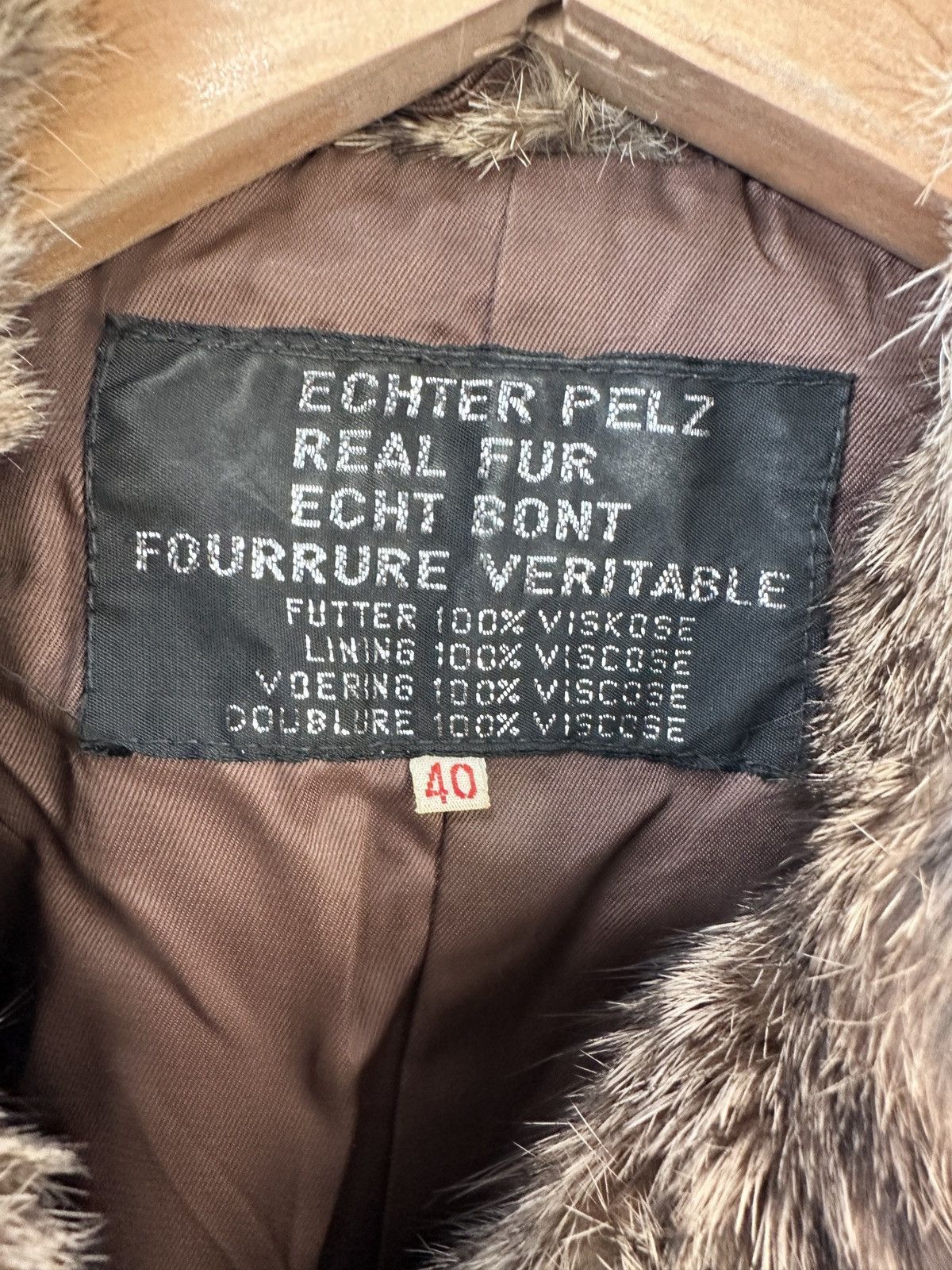 Other Vintage Real Fur Coat Jacket Brown Size 40 M Genuine Fur Size S / US 4 / IT 40 - 8 Thumbnail