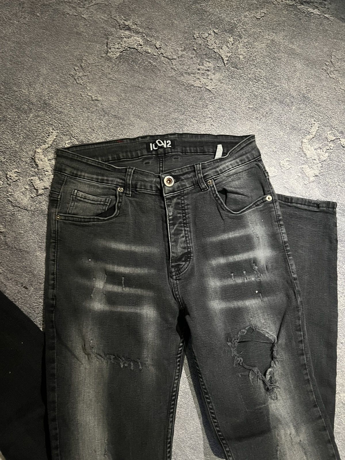 Japanese Brand Vintage Relaxed Distressed Skinny Jean - Underground Style Size US 30 / EU 46 - 5 Thumbnail