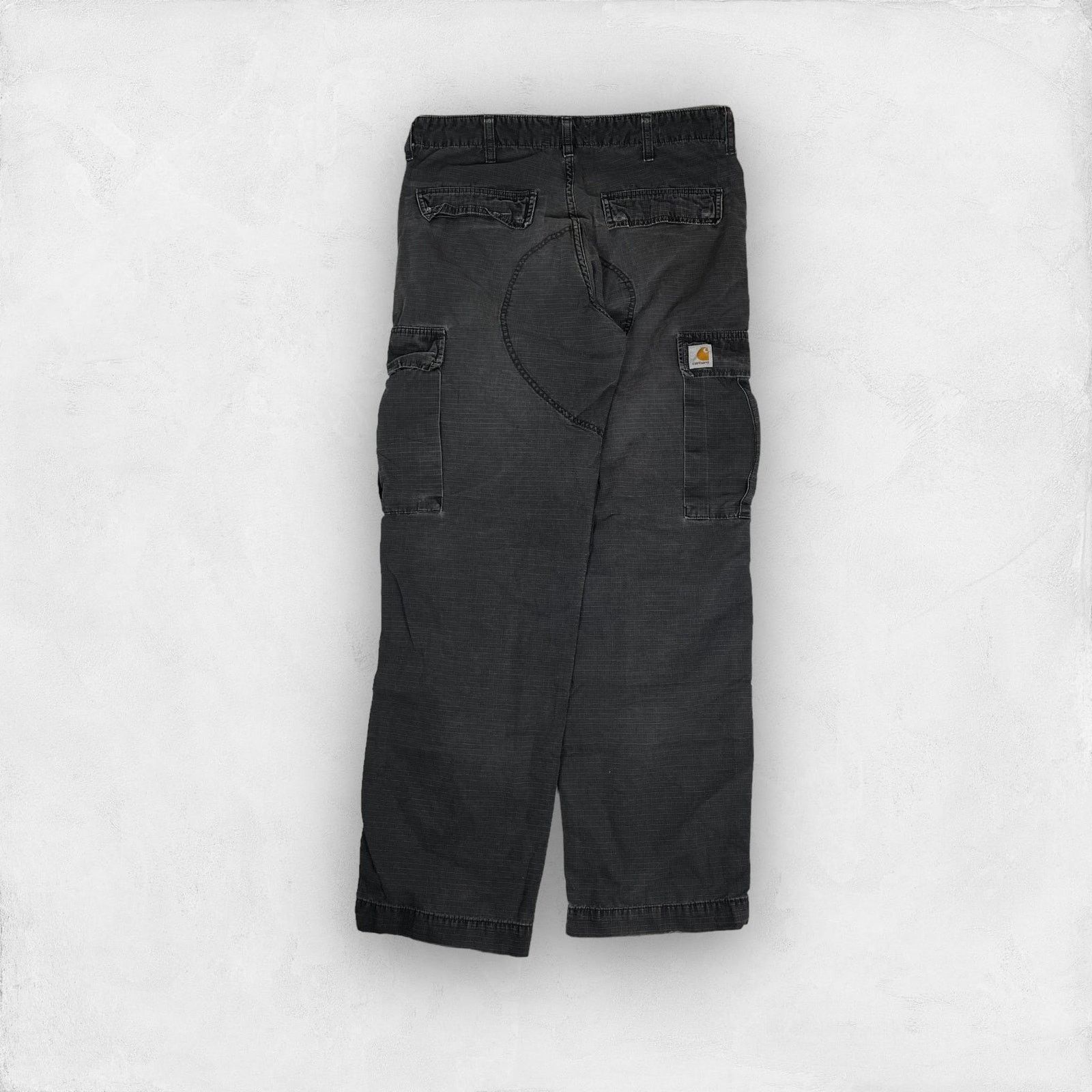 Carhartt Carhartt Men's Gray Cotton Regular Fit Cargo Pant Size 33x32 Size US 33 - 1 Thumbnail