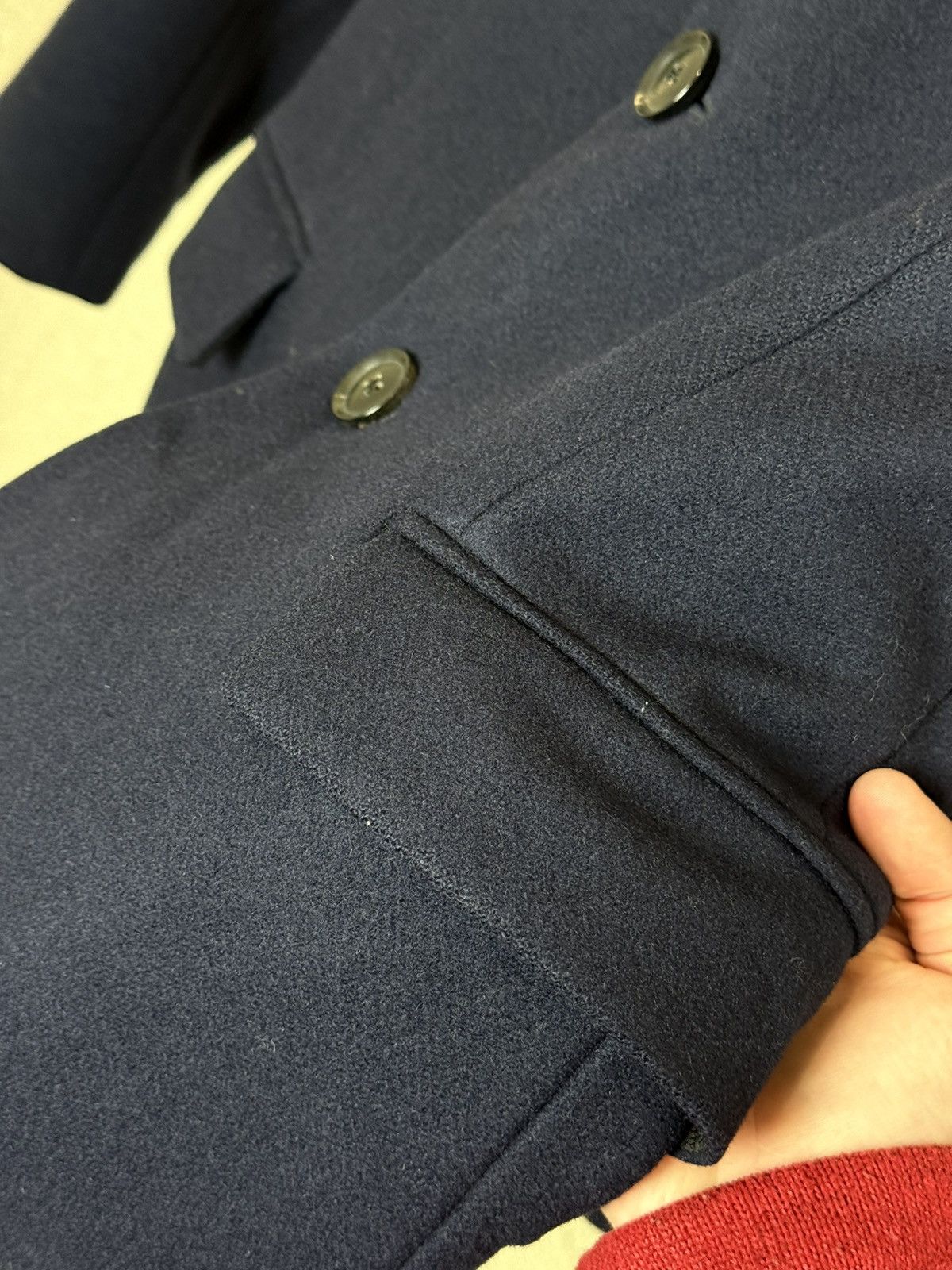 AMI AMI Alexandre Mattiussi Navy Blues Wool Coat Size 48 Size US M / EU 48-50 / 2 - 8 Thumbnail