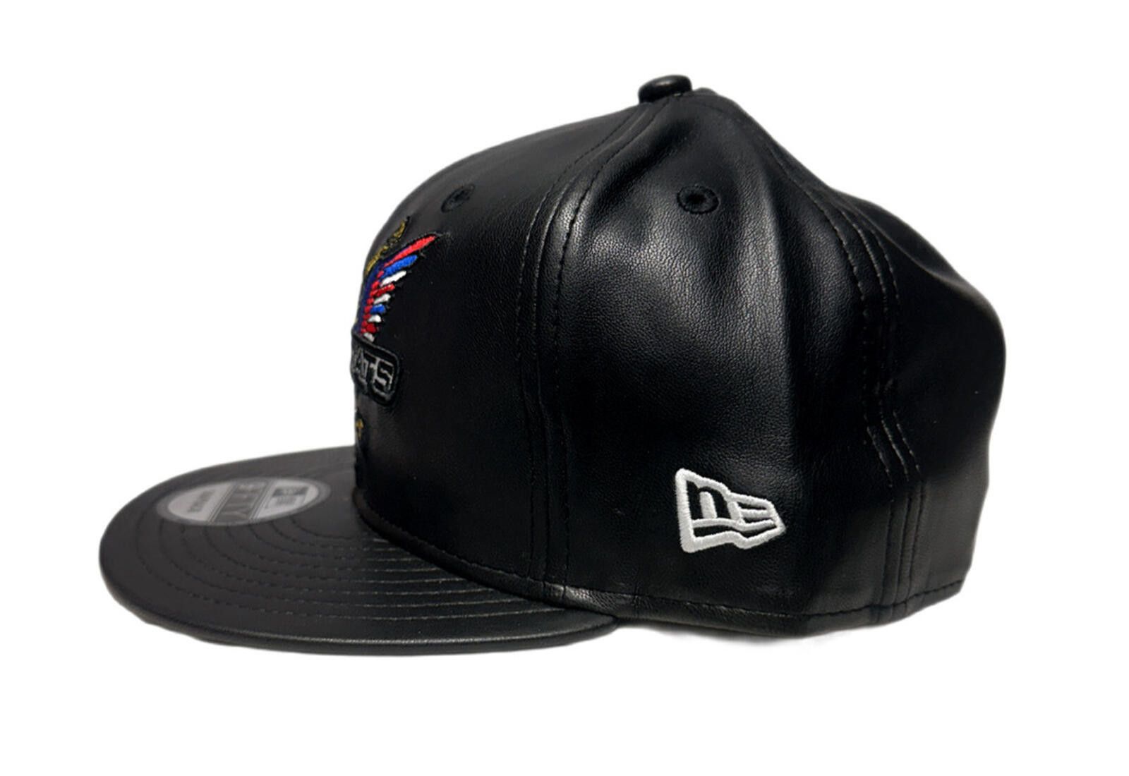 New Era New Era Harlem Diplomats Eagle Black Leather 9FIFTY Snapback Size ONE SIZE - 5 Thumbnail